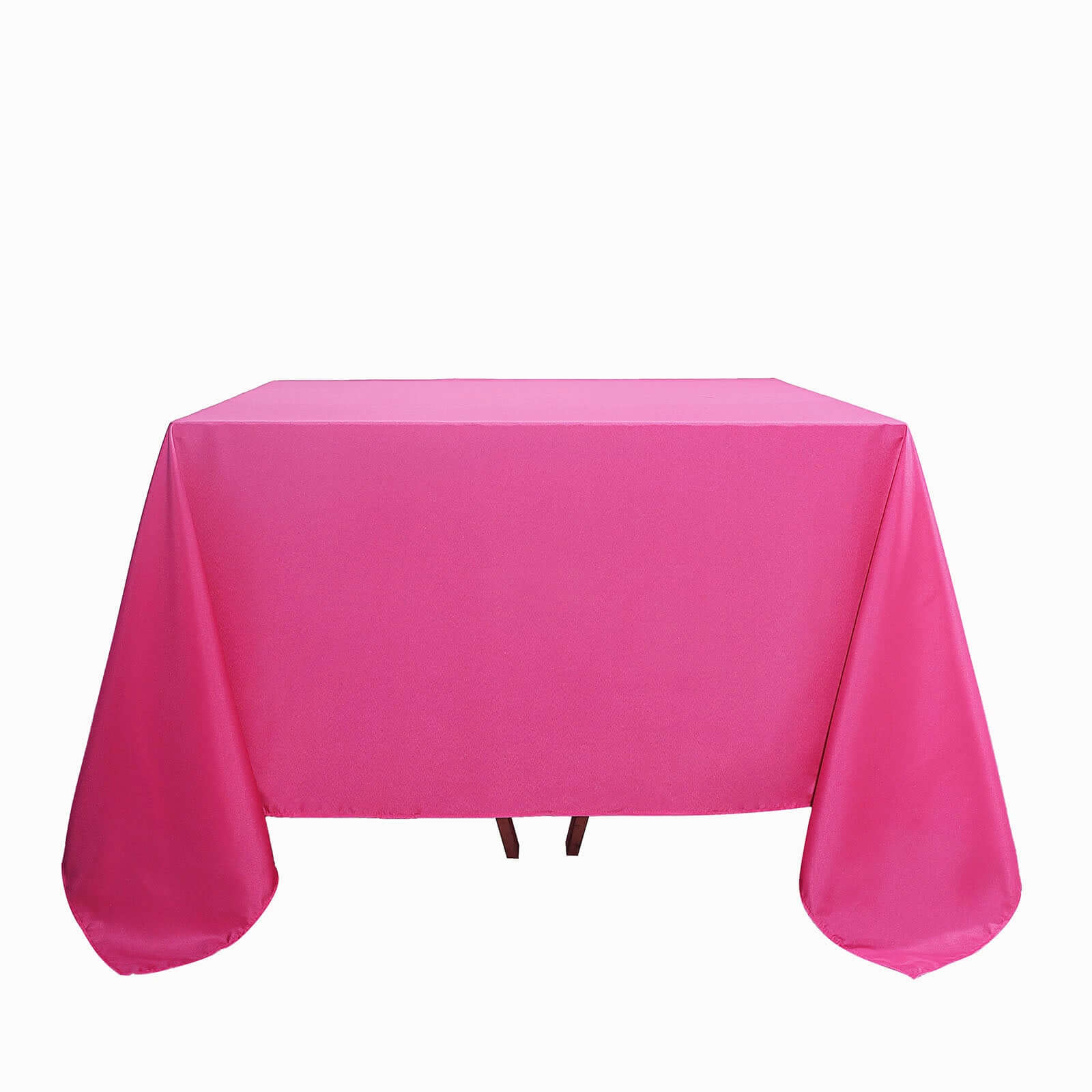 Polyester Square 90x90 Tablecloth Fuchsia - Wrinkle-Resistant & Durable Table Cover