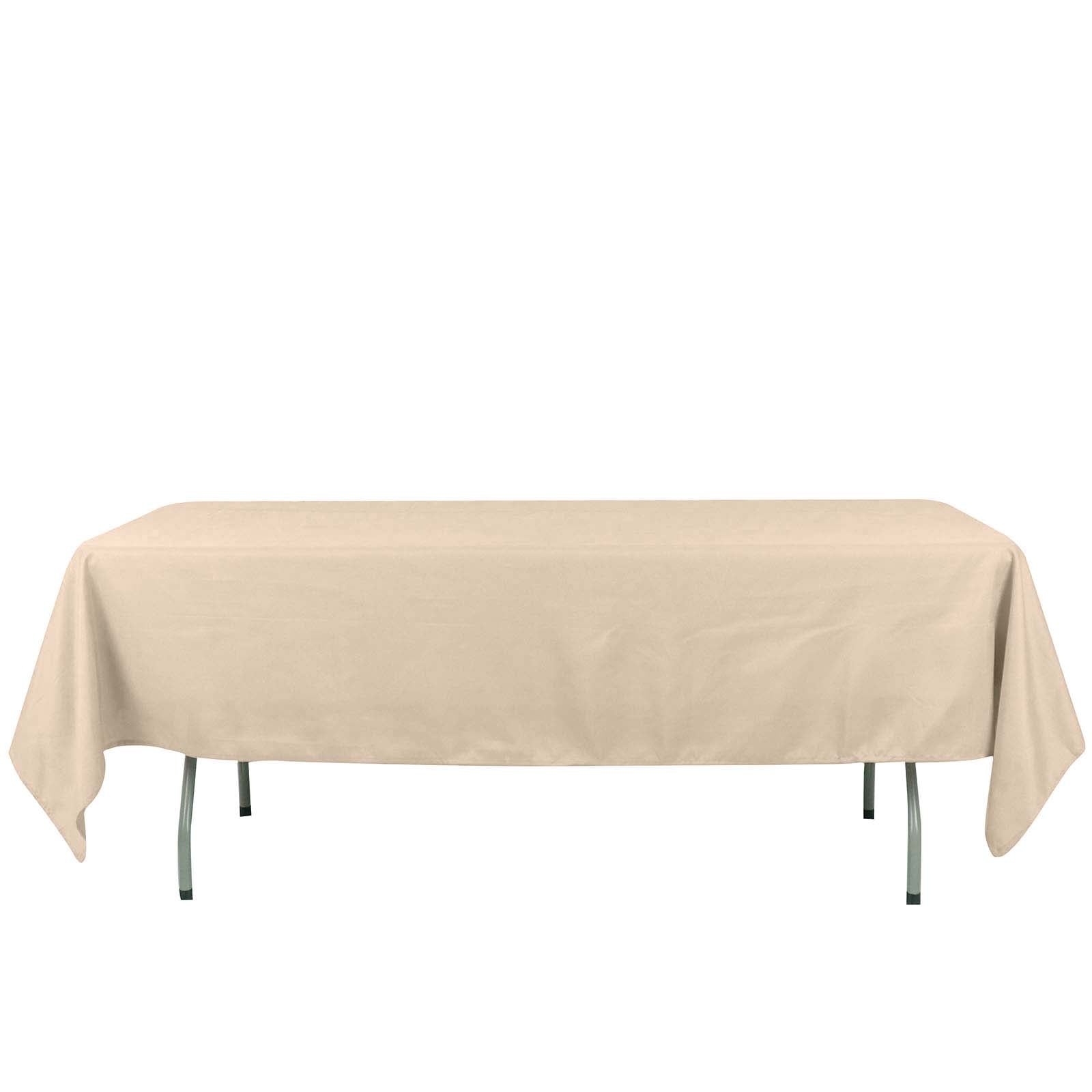 Polyester 60x102 Rectangle Tablecloth Nude - Durable and Stylish Table Cover