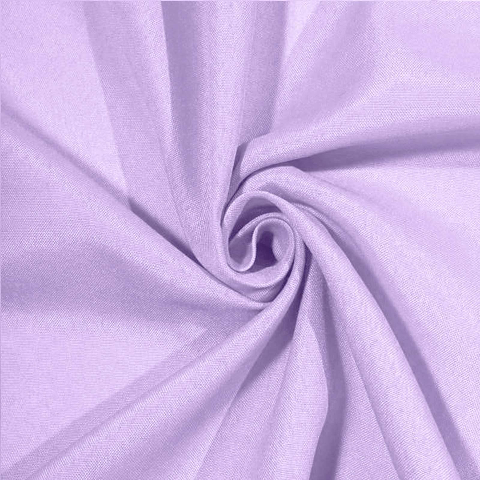 Polyester 90 Round Tablecloth Lavender Lilac - Stain & Wrinkle-Resistant Table Cover