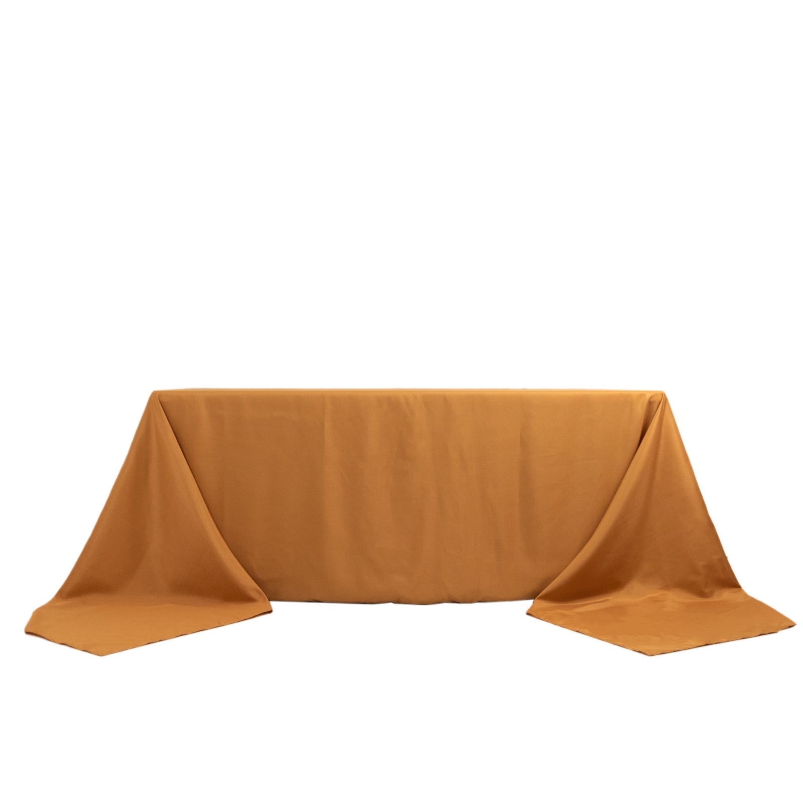 Premium Polyester 90x156 Rectangle Tablecloth Gold - Seamless 220GSM Stain-Resistant Design for Classy Events