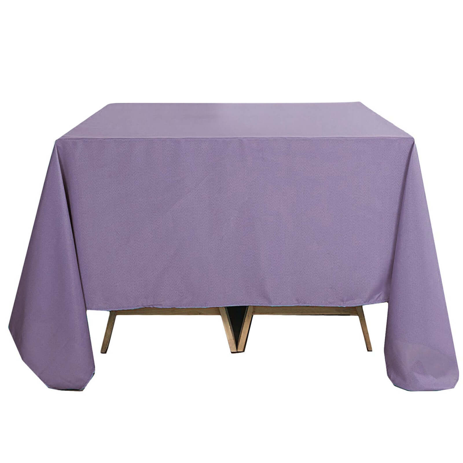 Polyester Square 90x90 Tablecloth Violet Amethyst - Wrinkle-Resistant & Durable Table Cover