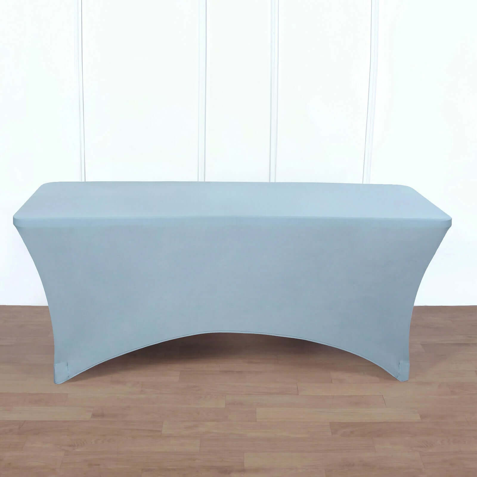 Stretch Spandex 96x30 Rectangle Table Cover Dusty Blue - Durable Form-Fitting Tablecloth