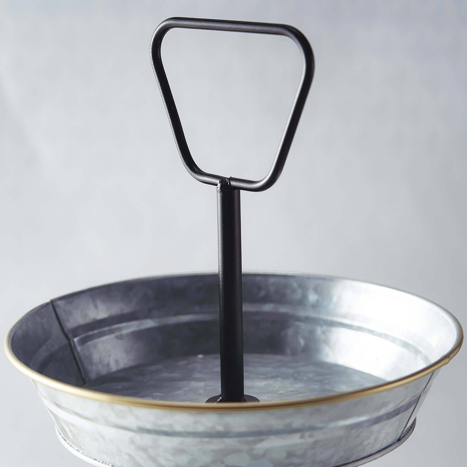 3-Tier Galvanized Metal Cupcake Stand 20 Silver - Sturdy Dessert Serving Tray Platter for Rustic Themed Weddings Backyard Parties & Holiday Spreads