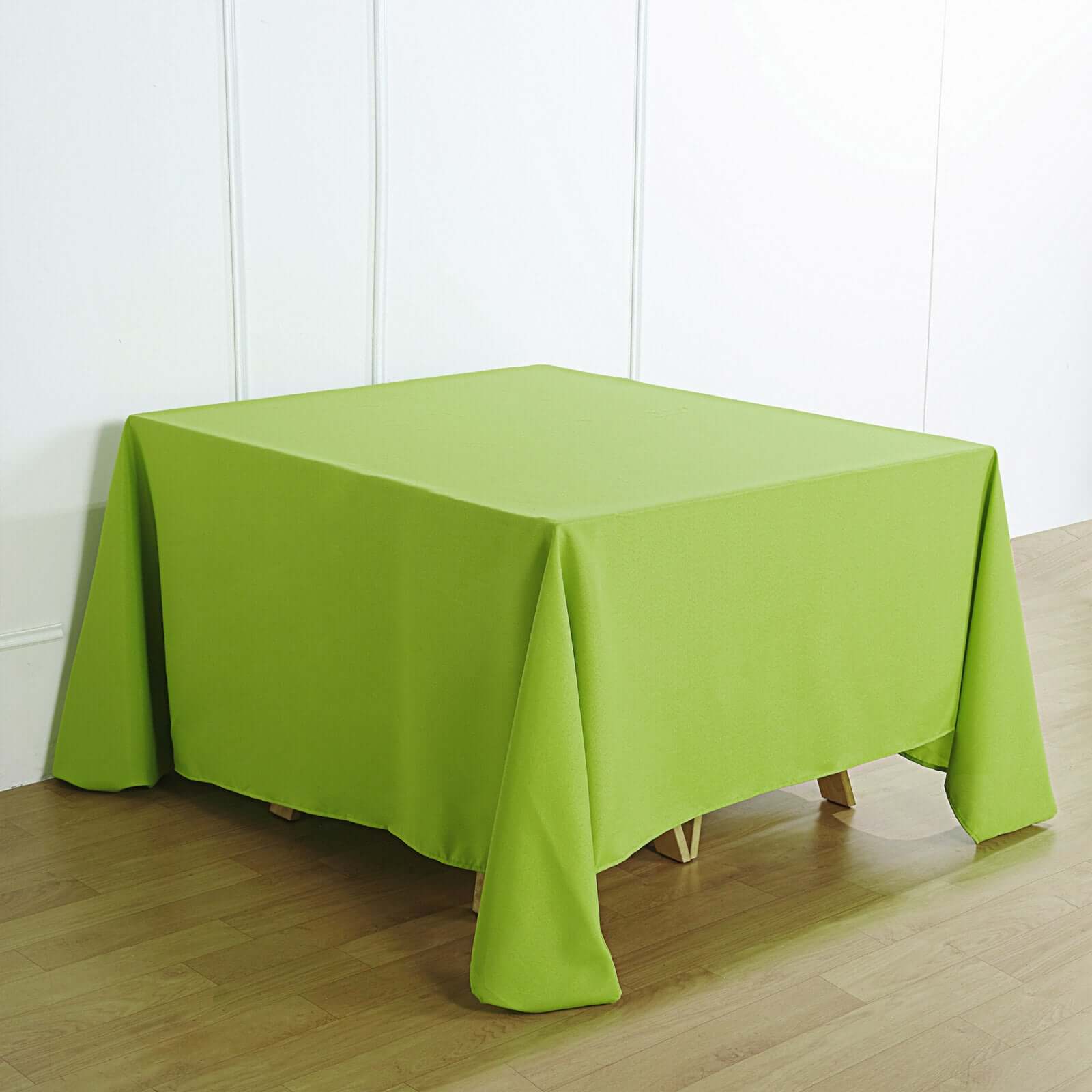 Polyester Square 90x90 Tablecloth Apple Green - Wrinkle-Resistant & Durable Table Cover