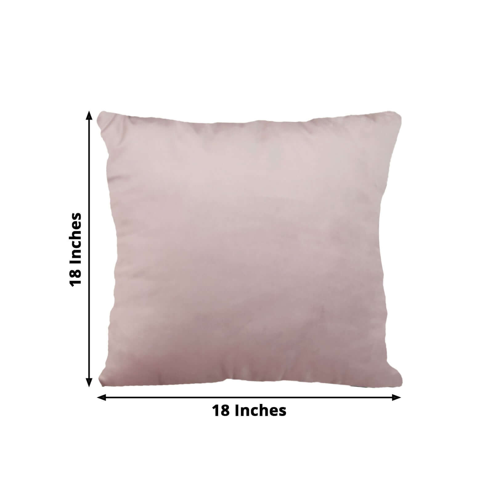 2 Pack 18 Mauve Soft Velvet Square Throw Pillow Cover