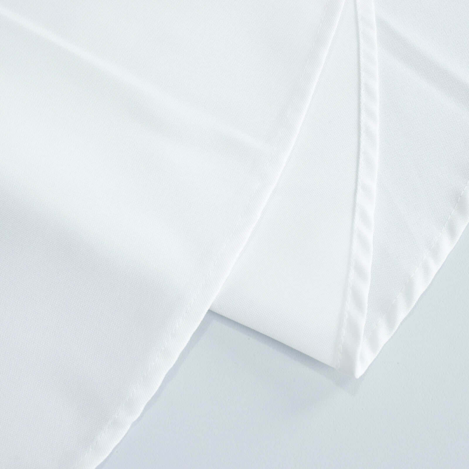 Premium Polyester 54x96 Rectangle Tablecloth White - Durable 220GSM Stain-Resistant Fabric for Weddings & Events