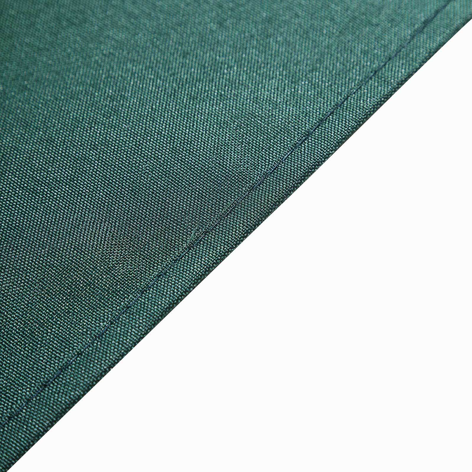 Polyester 54x54 Table Overlay Square Tablecloth Hunter Emerald Green - Wrinkle-Resistant & Durable Table Cover