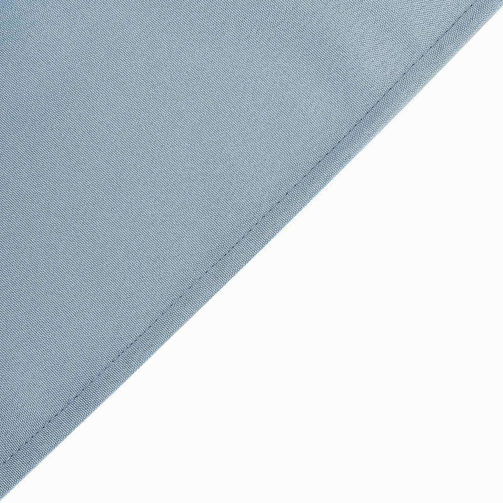 Fitted Polyester 72x30 Rectangle Tablecloth Dusty Blue - Durable Table Cover