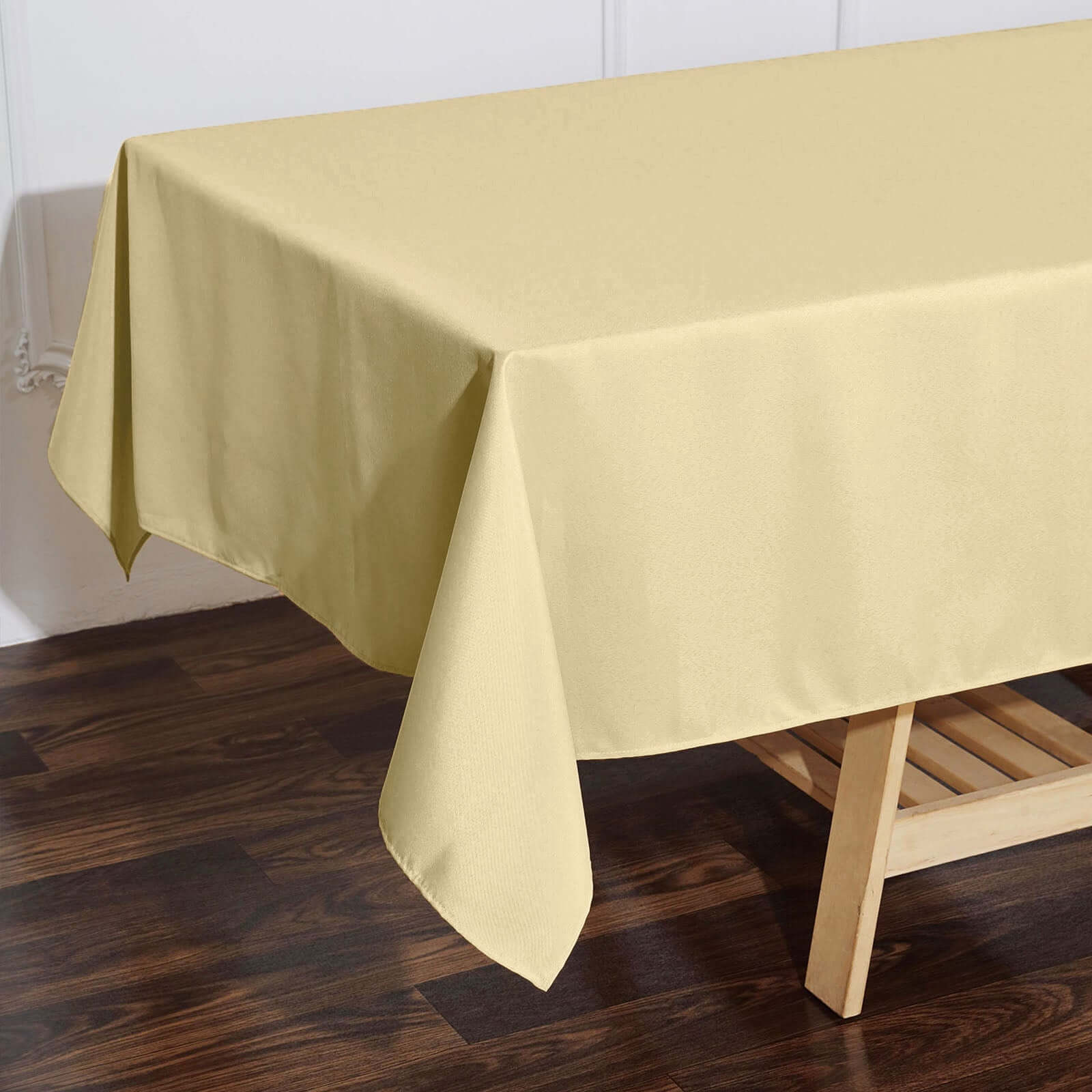 Polyester 60x102 Rectangle Tablecloth Champagne - Durable and Stylish Table Cover