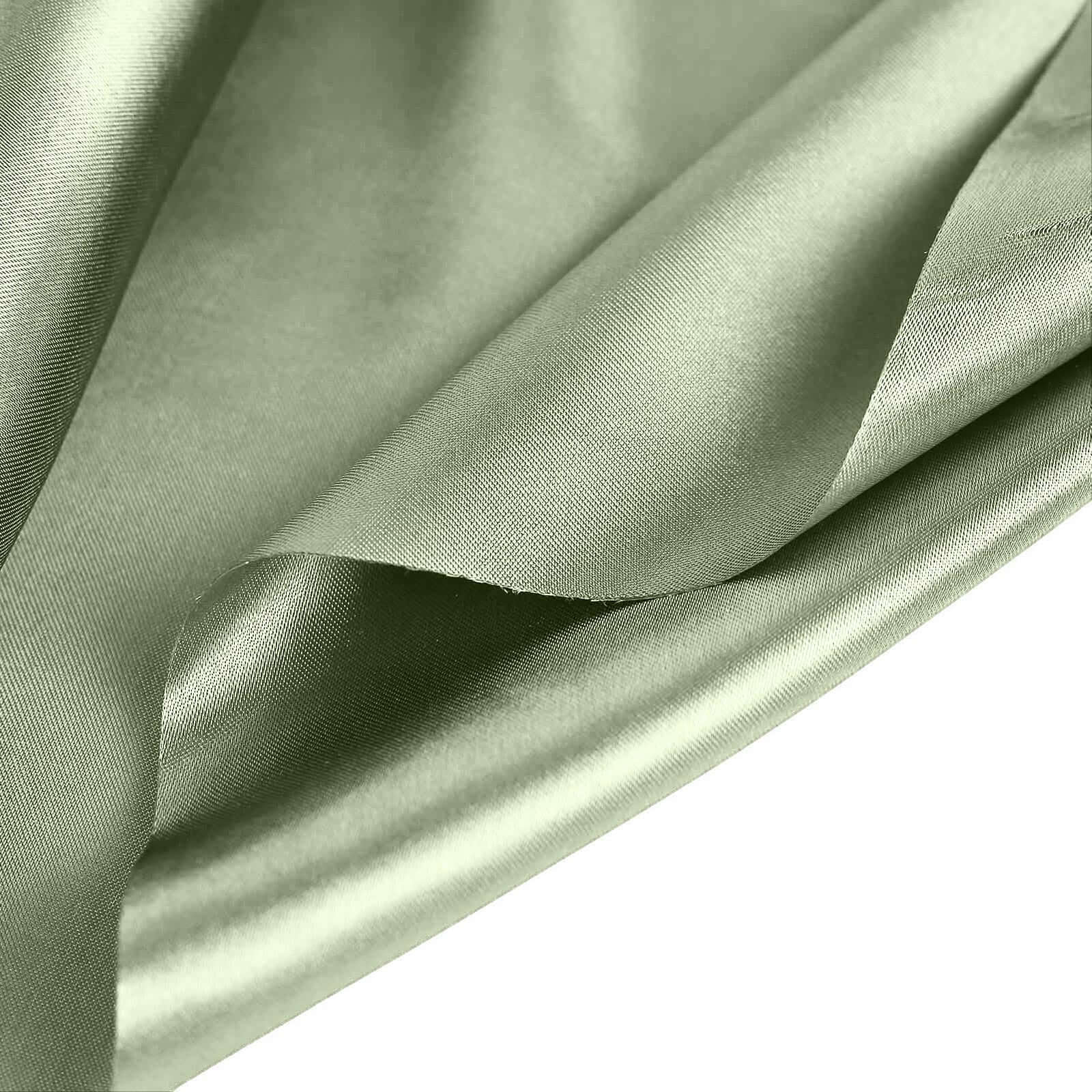 12x10yd Dusty Sage Green Satin Fabric Bolt, DIY Craft Wholesale Fabric