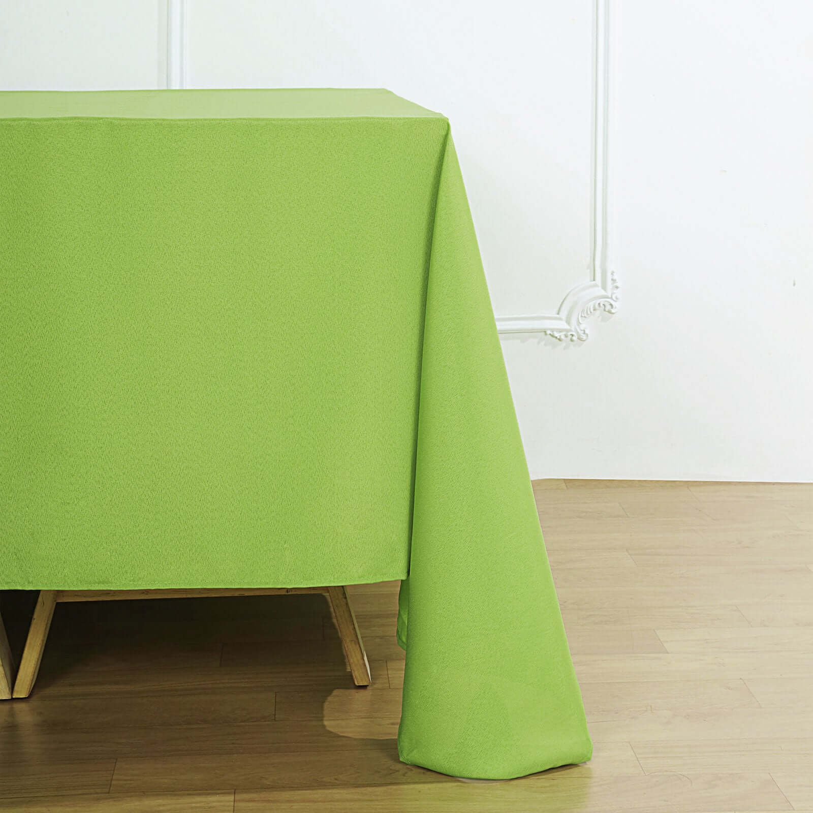 Polyester Square 90x90 Tablecloth Apple Green - Wrinkle-Resistant & Durable Table Cover