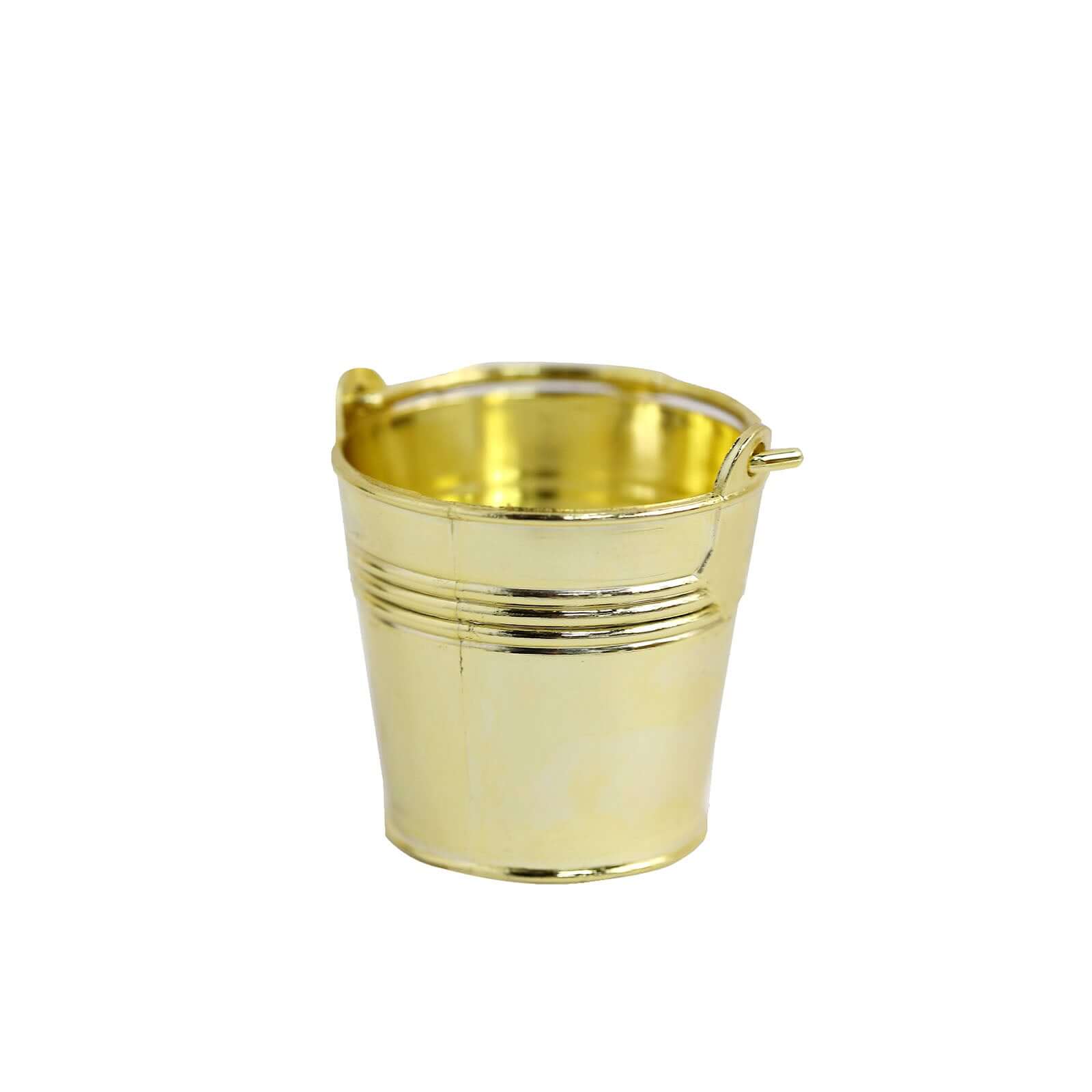 12 Pack 2 Gold Mini Planter Treat Party Favor Boxes, Small Pail Bucket Candy Container Gift Boxes