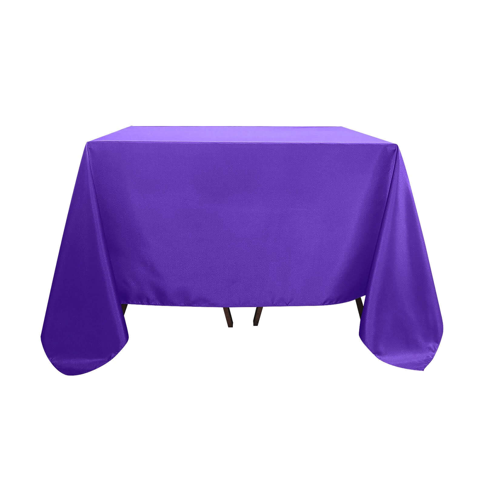 Polyester Square 90x90 Tablecloth Purple - Wrinkle-Resistant & Durable Table Cover