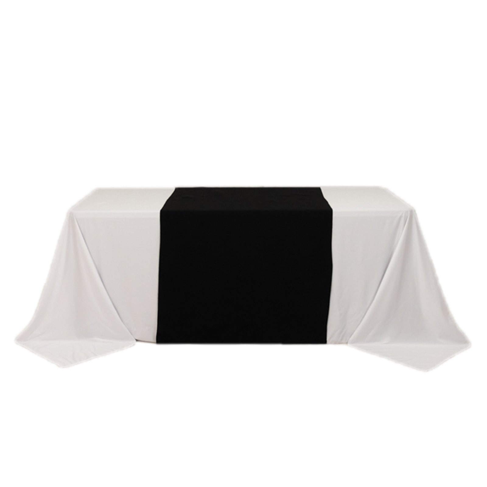 Wide Premium Polyester 36x72 Table Runner Black - Sublimation Printable Banner