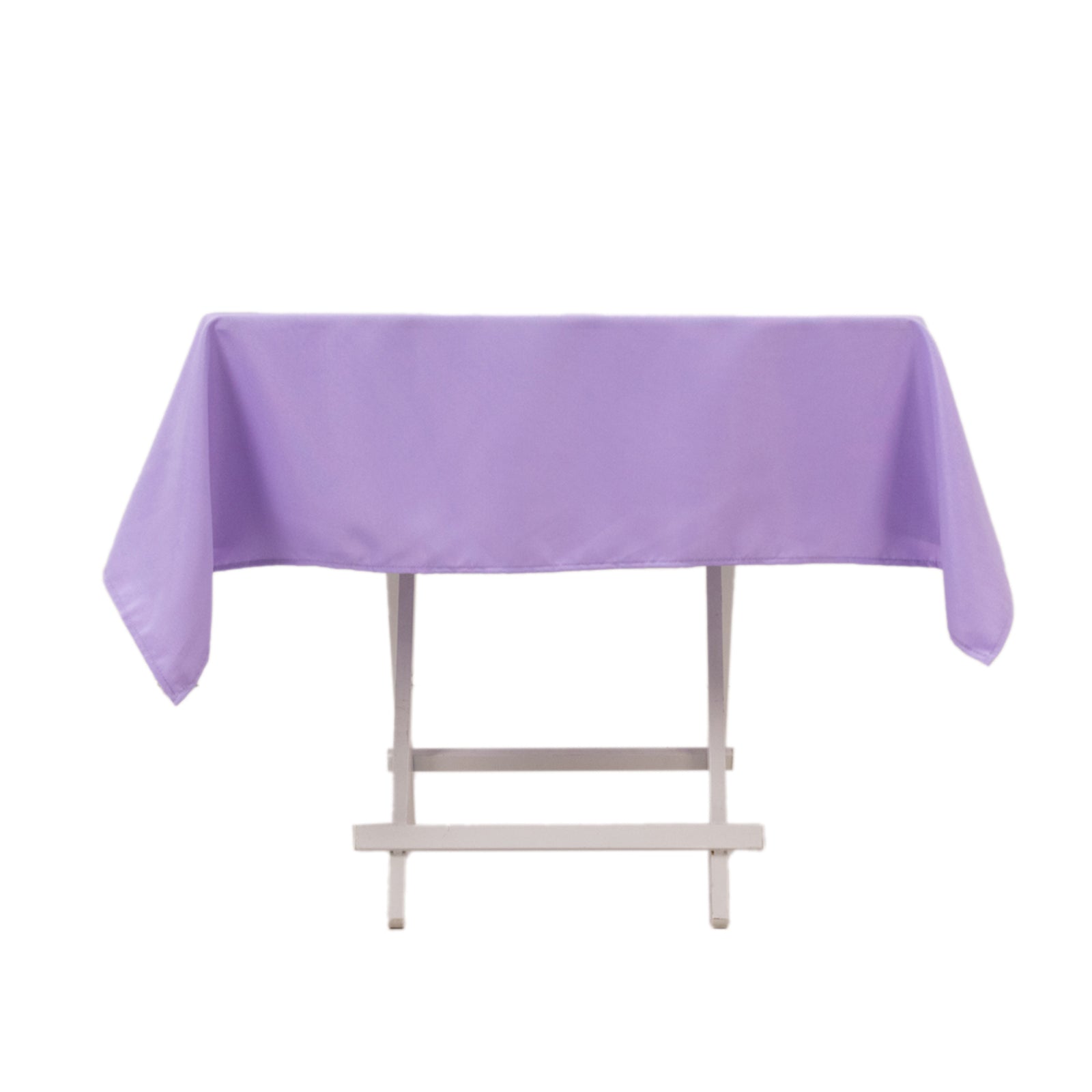 Premium Polyester 54x54 Square Tablecloth Lavender Lilac - Stain and Wrinkle-Resistant 220GSM Table Cover