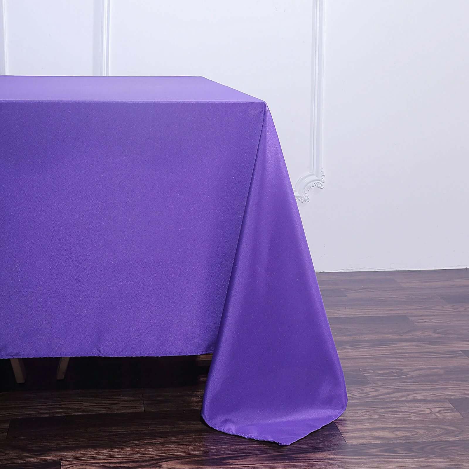 Polyester Square 90x90 Tablecloth Purple - Wrinkle-Resistant & Durable Table Cover