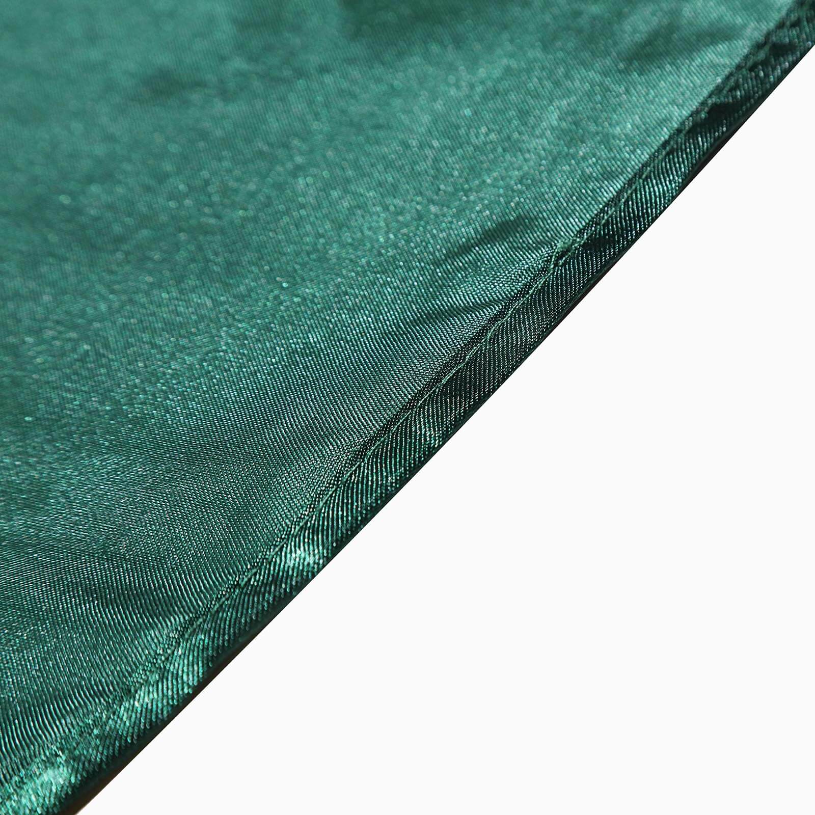 Satin Rectangular 90x156 Tablecloth Hunter Emerald Green - Seamless Table Cover