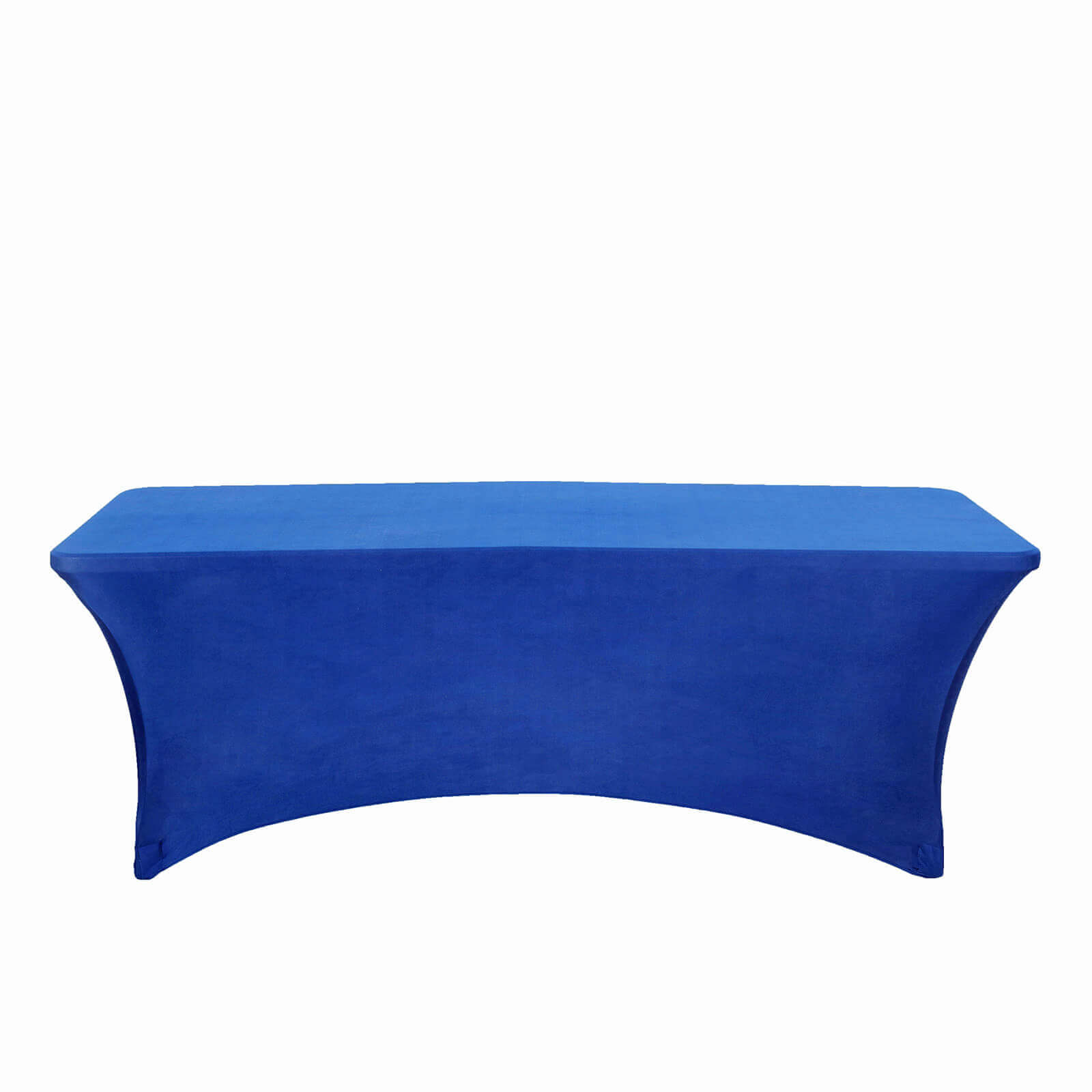 Stretch Spandex 96x30 Rectangle Table Cover Royal Blue - Durable Form-Fitting Tablecloth