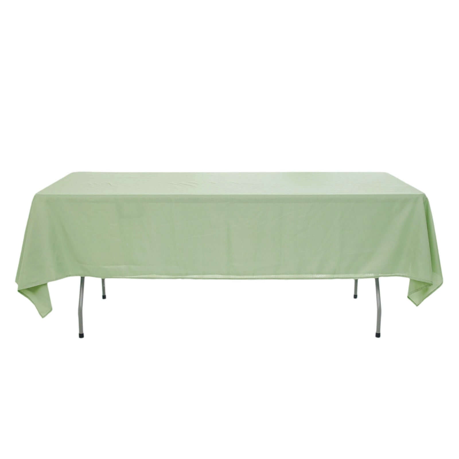 Polyester 60x126 Rectangle Tablecloth Sage Green - Wrinkle-Resistant Table Cover