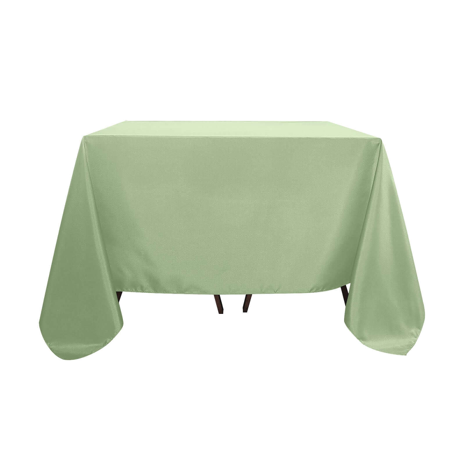 Polyester Square 90x90 Tablecloth Sage Green - Wrinkle-Resistant & Durable Table Cover