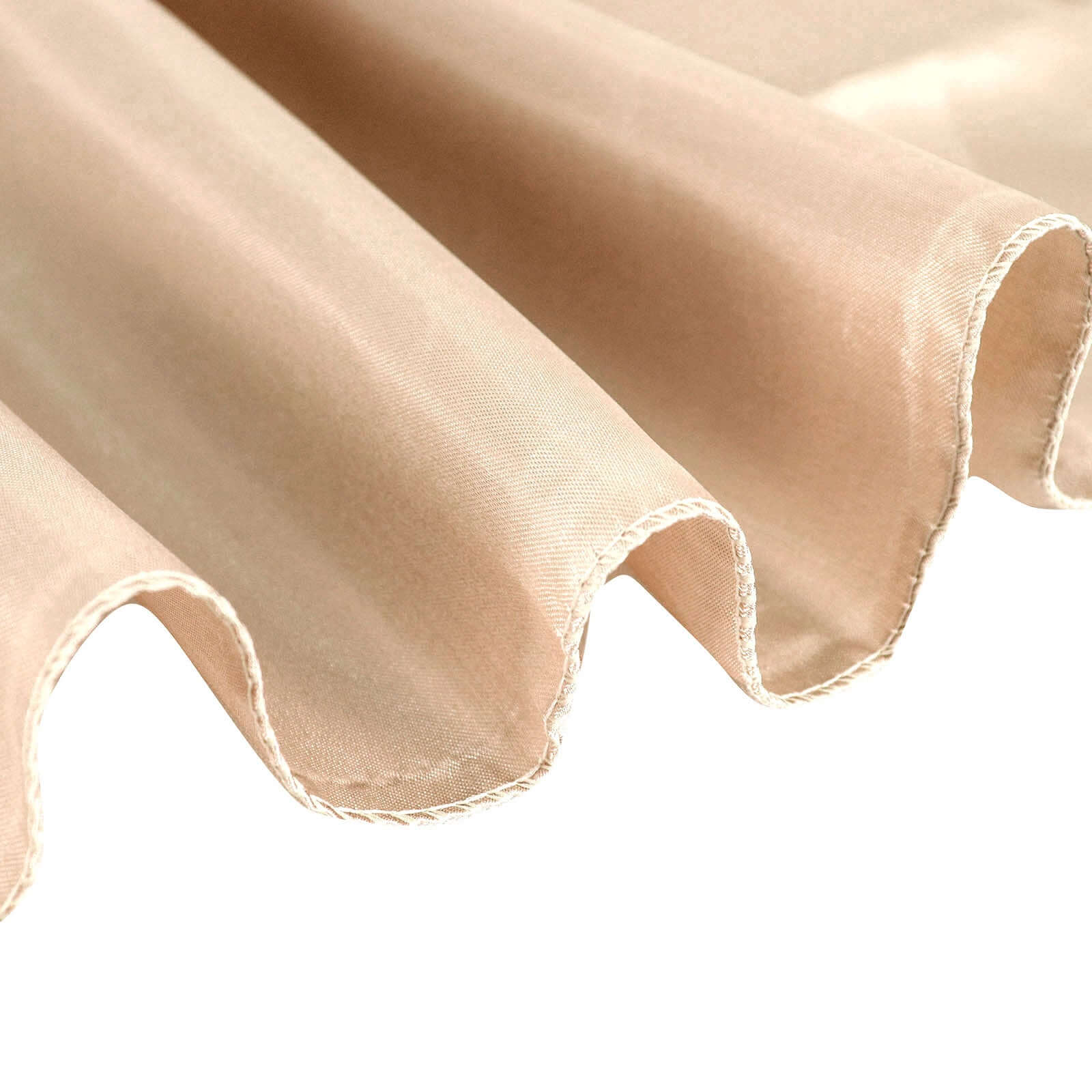 Satin 120 Round Tablecloth Nude - Stylish Seamless Table Cover