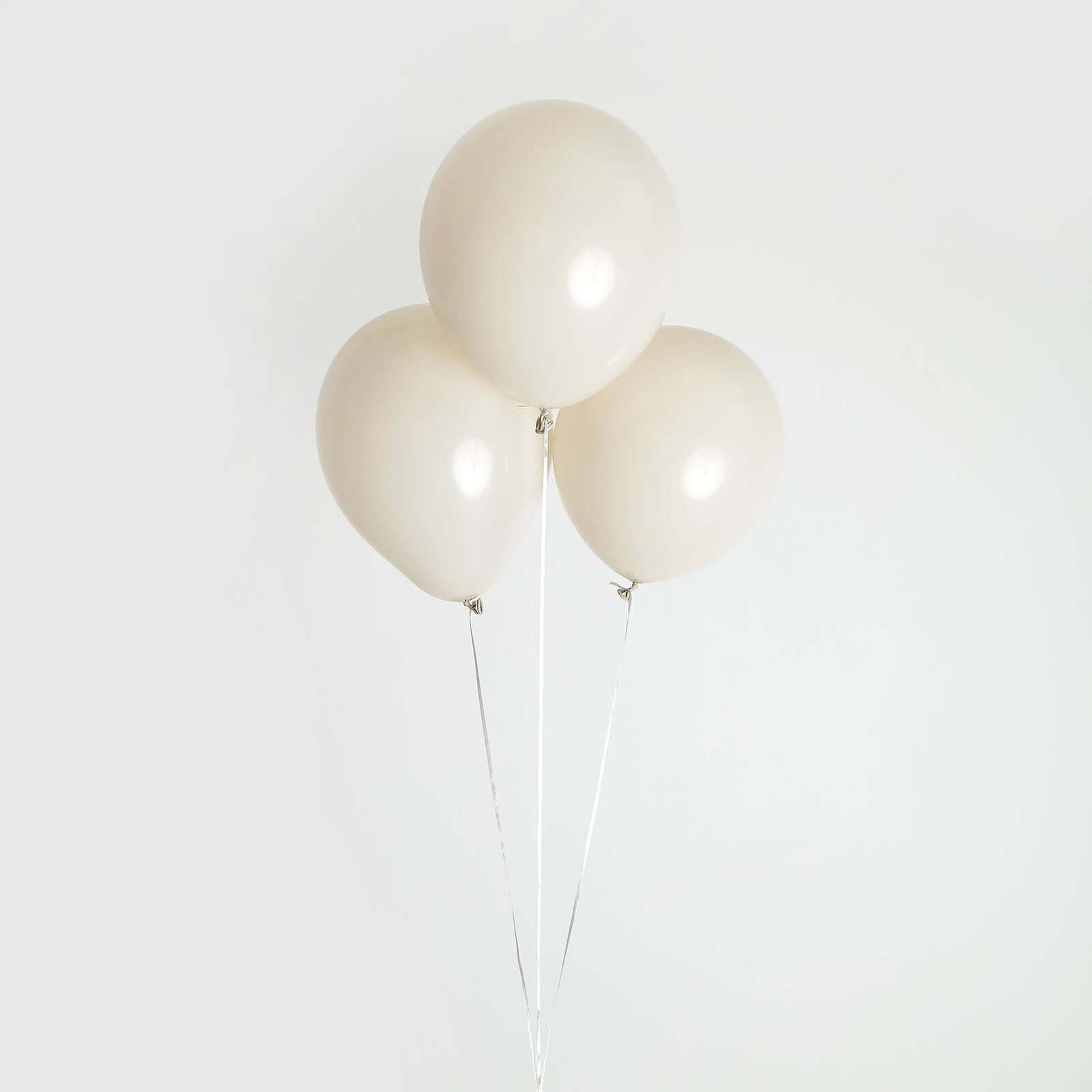 25 Pack 12 Matte Pastel Beige Helium Air Latex Party Balloons