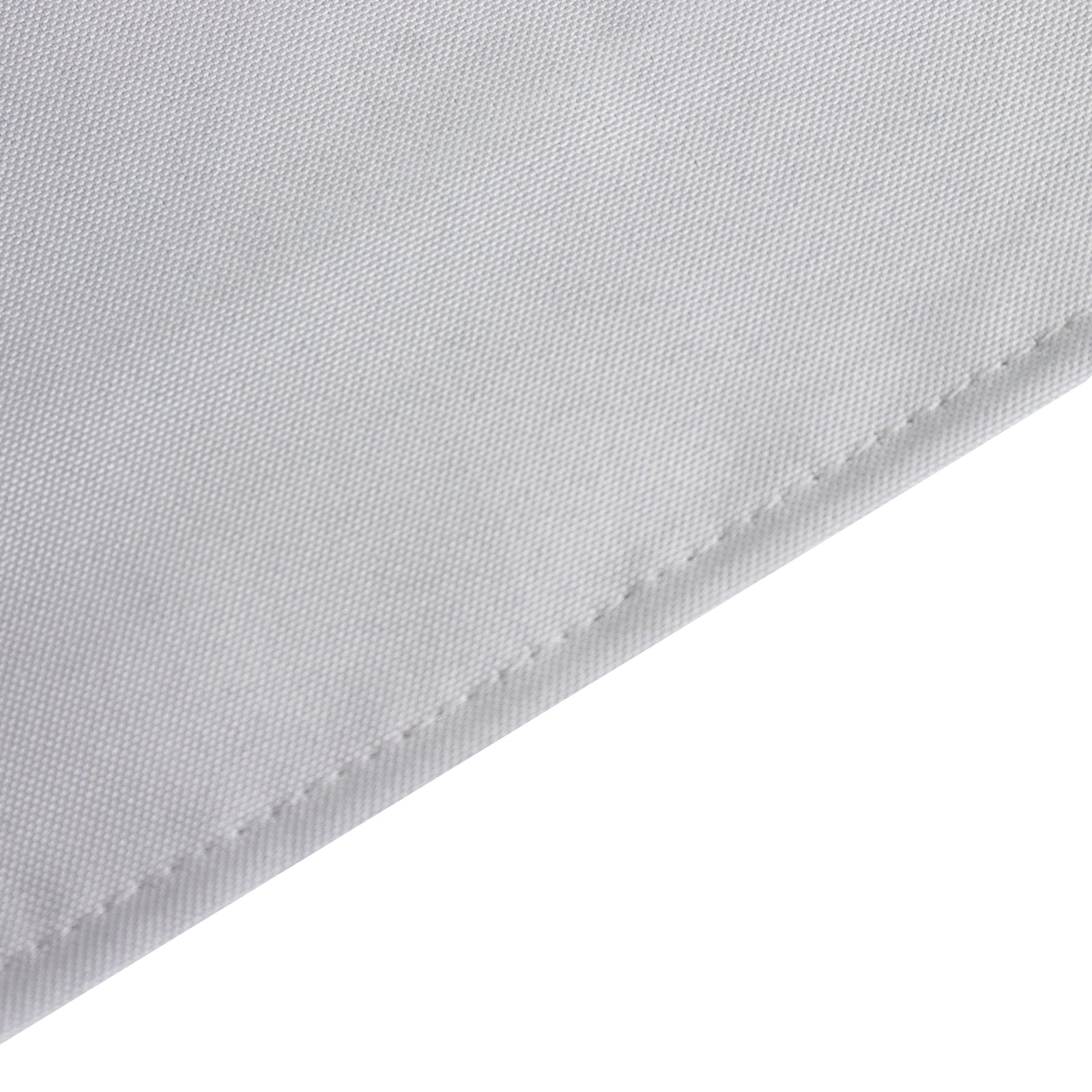 Premium Polyester 90x132 Rectangle Tablecloth Silver - Seamless 220GSM Stain-Resistant Table Cover