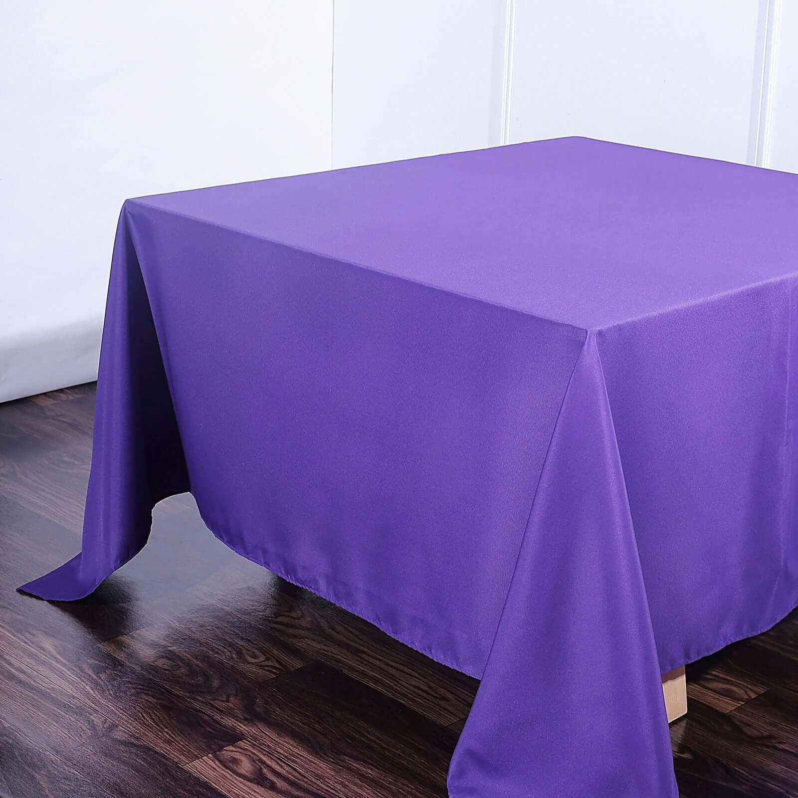 Polyester Square 90x90 Tablecloth Purple - Wrinkle-Resistant & Durable Table Cover