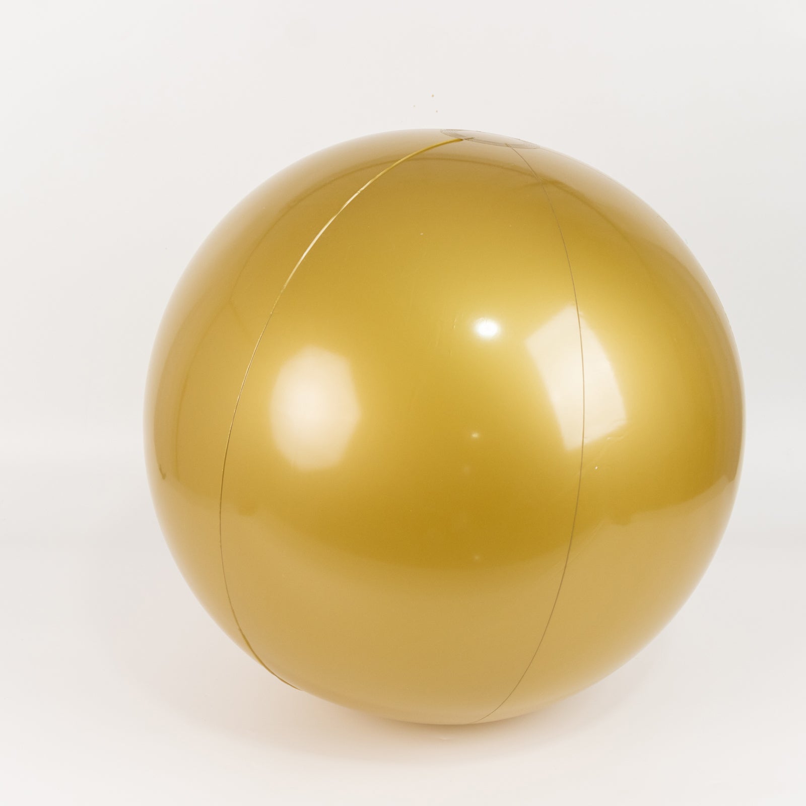 2 Pack 20 Inflatable Gold Decorative Balls - Round Vinyl Pool and Party Balls, Lightweight & Fun