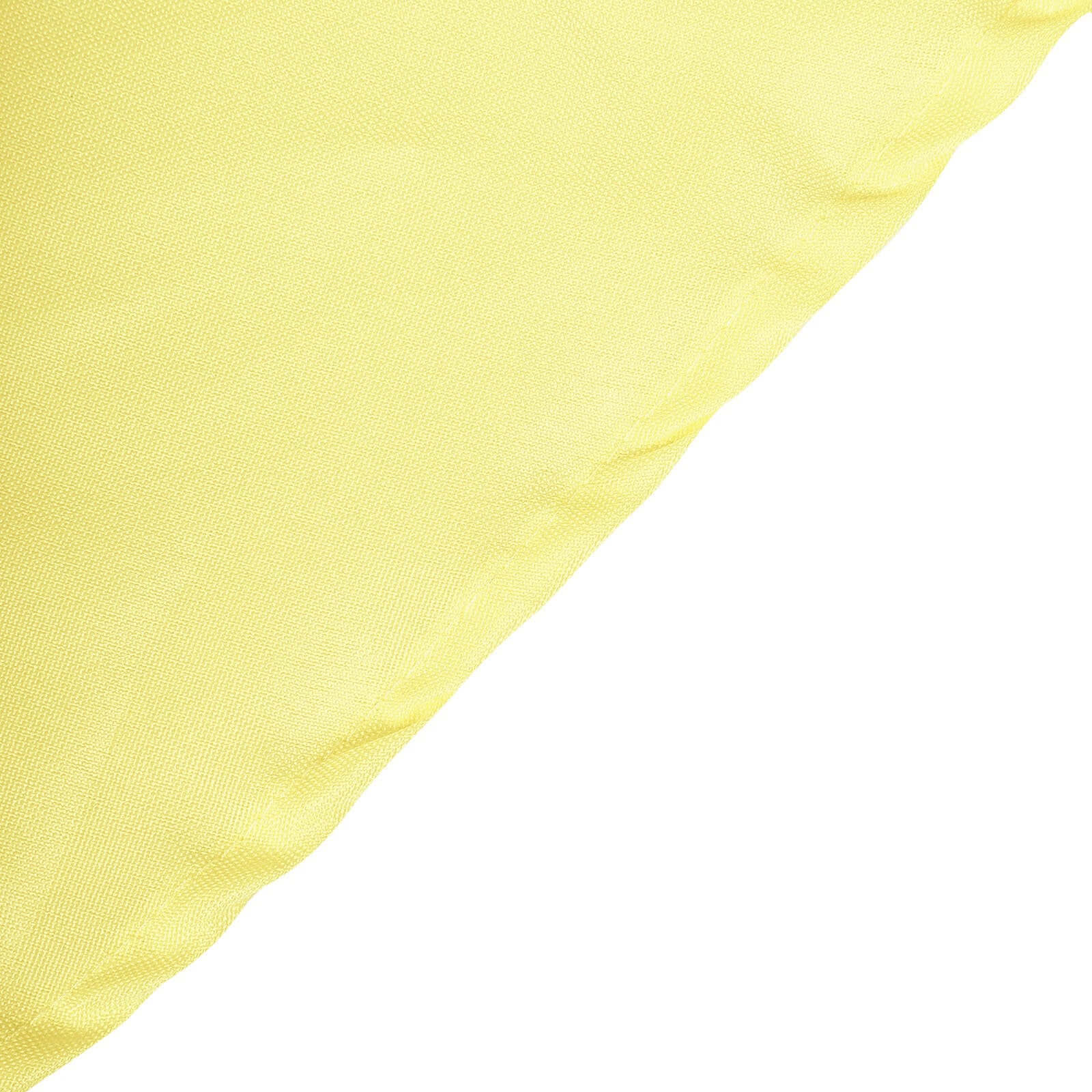 Polyester 90 Round Tablecloth Yellow - Stain & Wrinkle-Resistant Table Cover