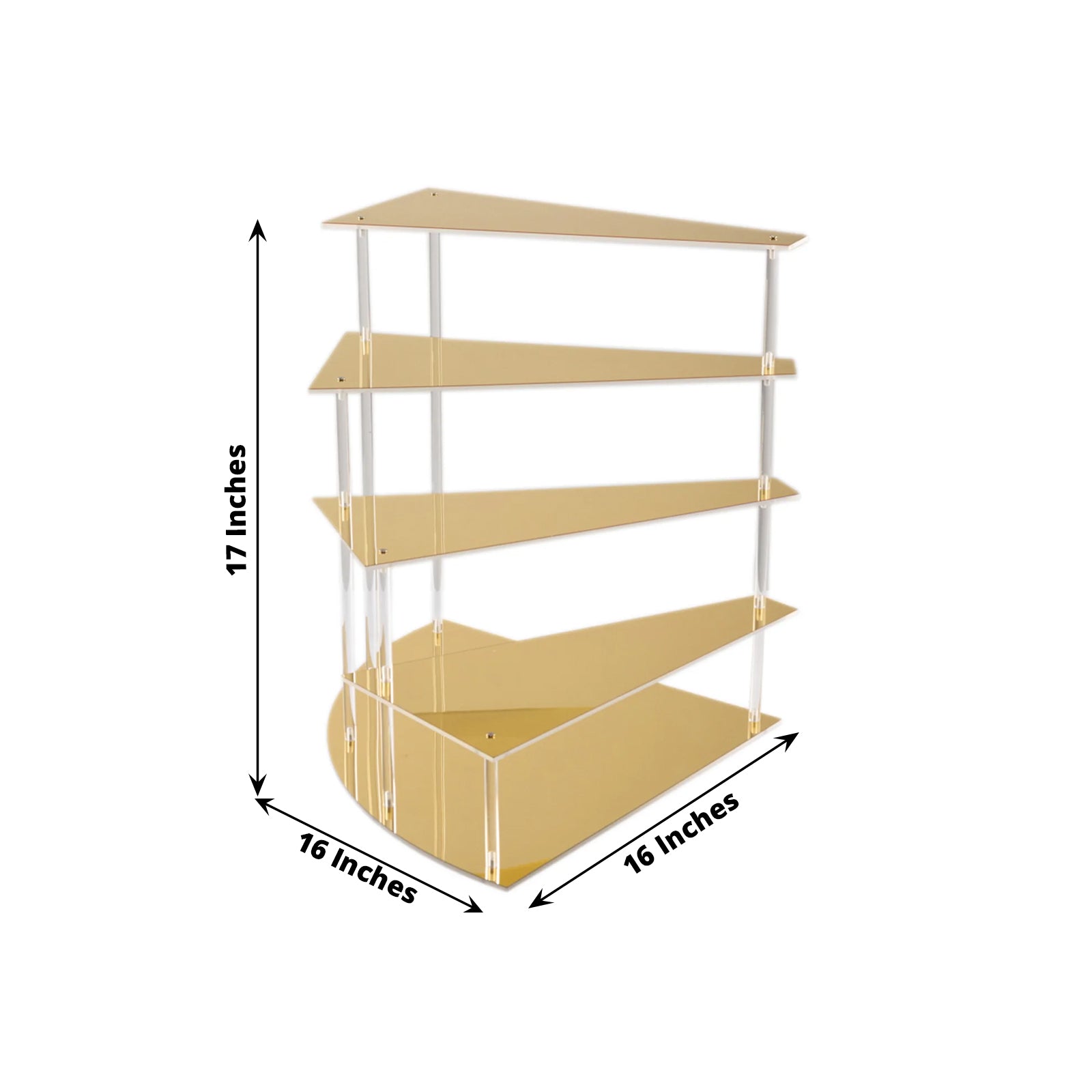 4-Tier Acrylic Cupcake Display Stand Gold Spiral Stairway Design - Stylish Reusable Multi Level Serving Tray Organizer Shelf Riser for Dessert Perfume Retail Jewelry & Collectibles 17