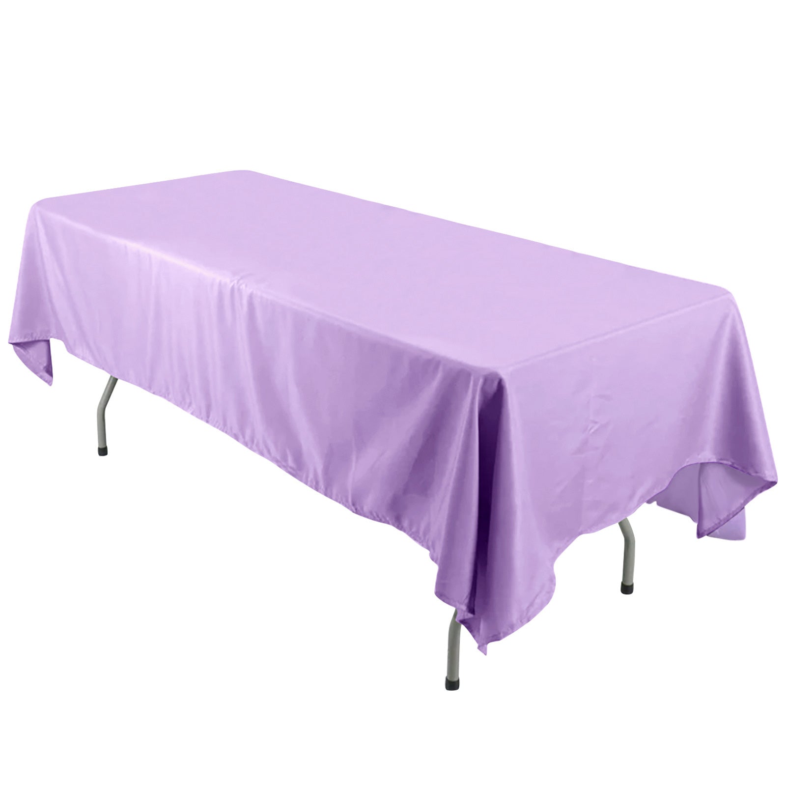 Polyester 60x126 Rectangle Tablecloth Lavender Lilac - Wrinkle-Resistant Table Cover