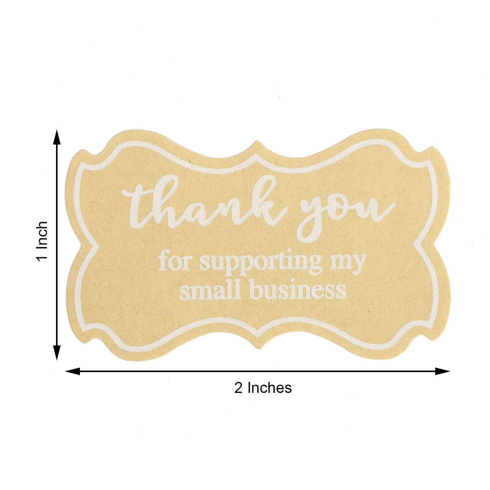 500Pcs 1.5 Thank You for Supporting My Small Business Stickers Roll, Labels for DIY Envelope Seals