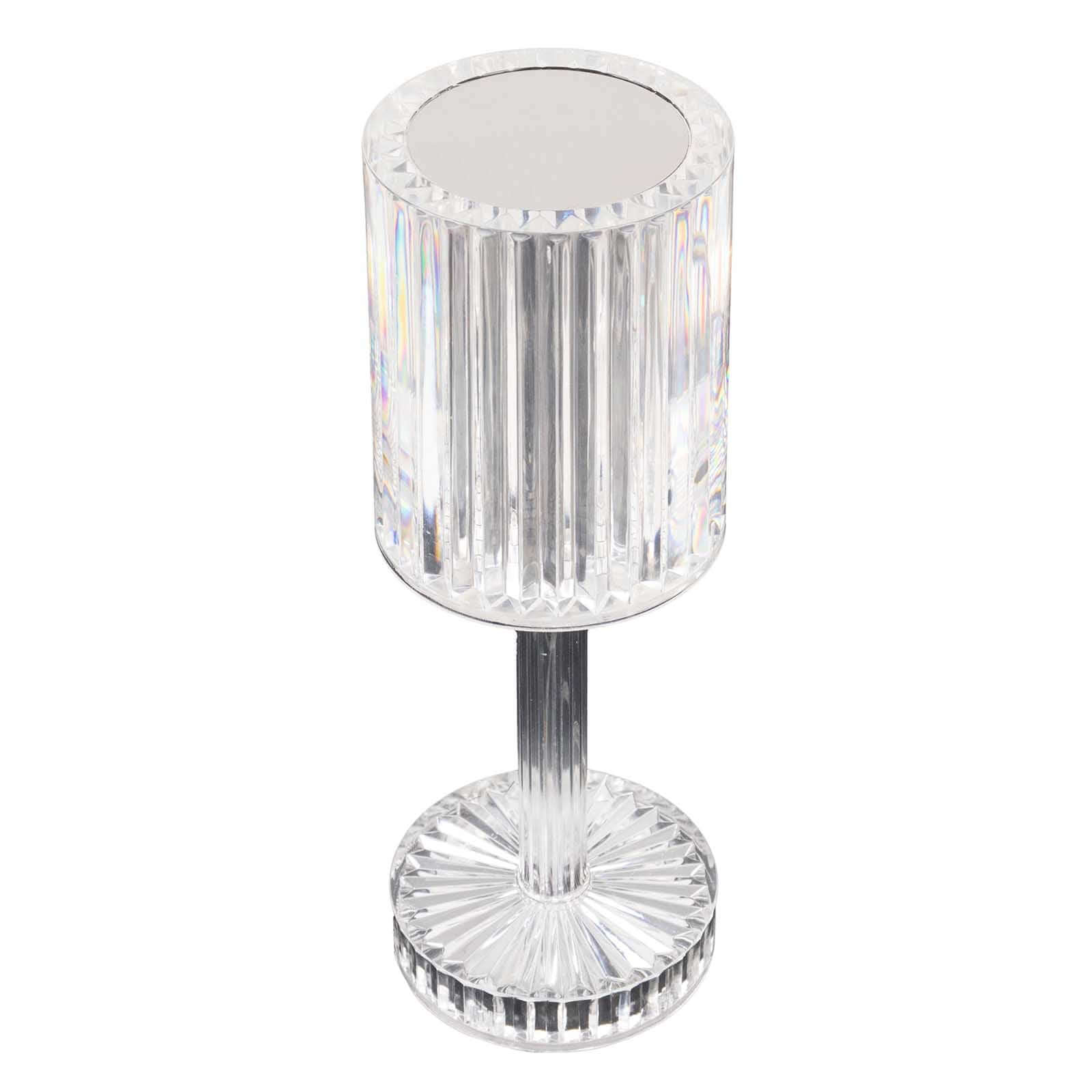 LED Acrylic Table Lamp Cylinder Design Color Changing - Rechargeable Cordless RGB Touch Control Light 10