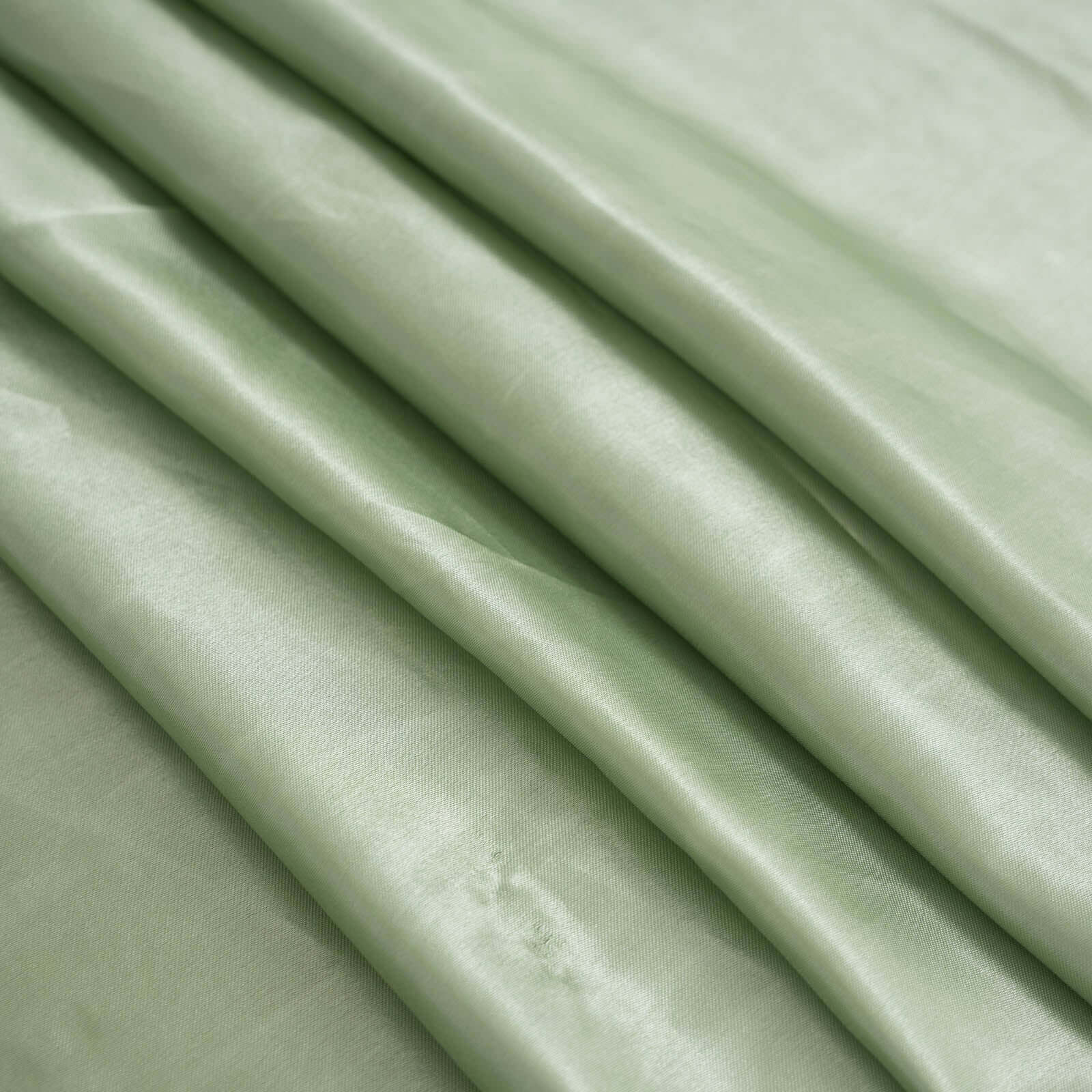 Satin Rectangular 90x132 Tablecloth Sage Green Satin - Seamless Table Cover