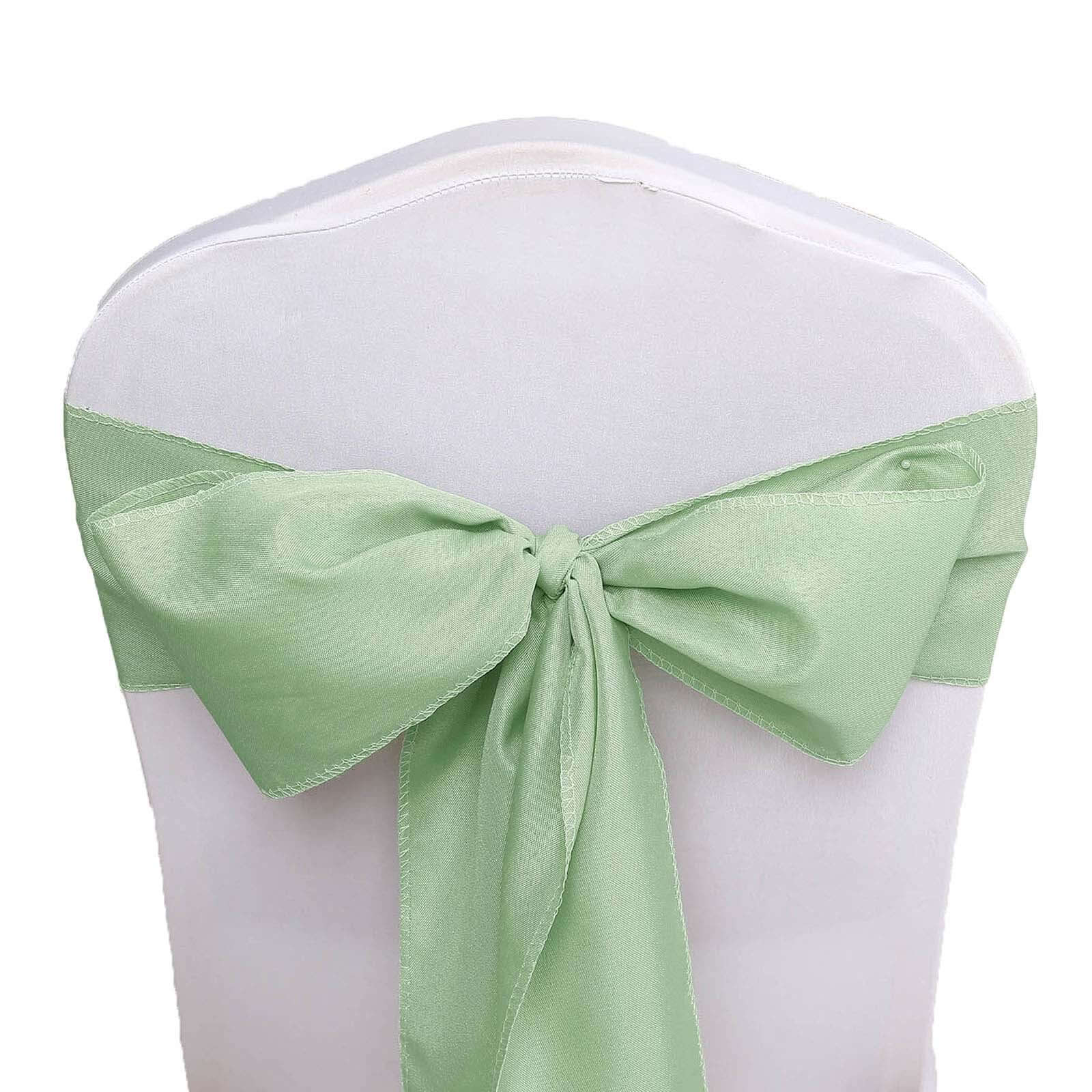 5 Pack Polyester Chair Sashes Sage Green 6x108