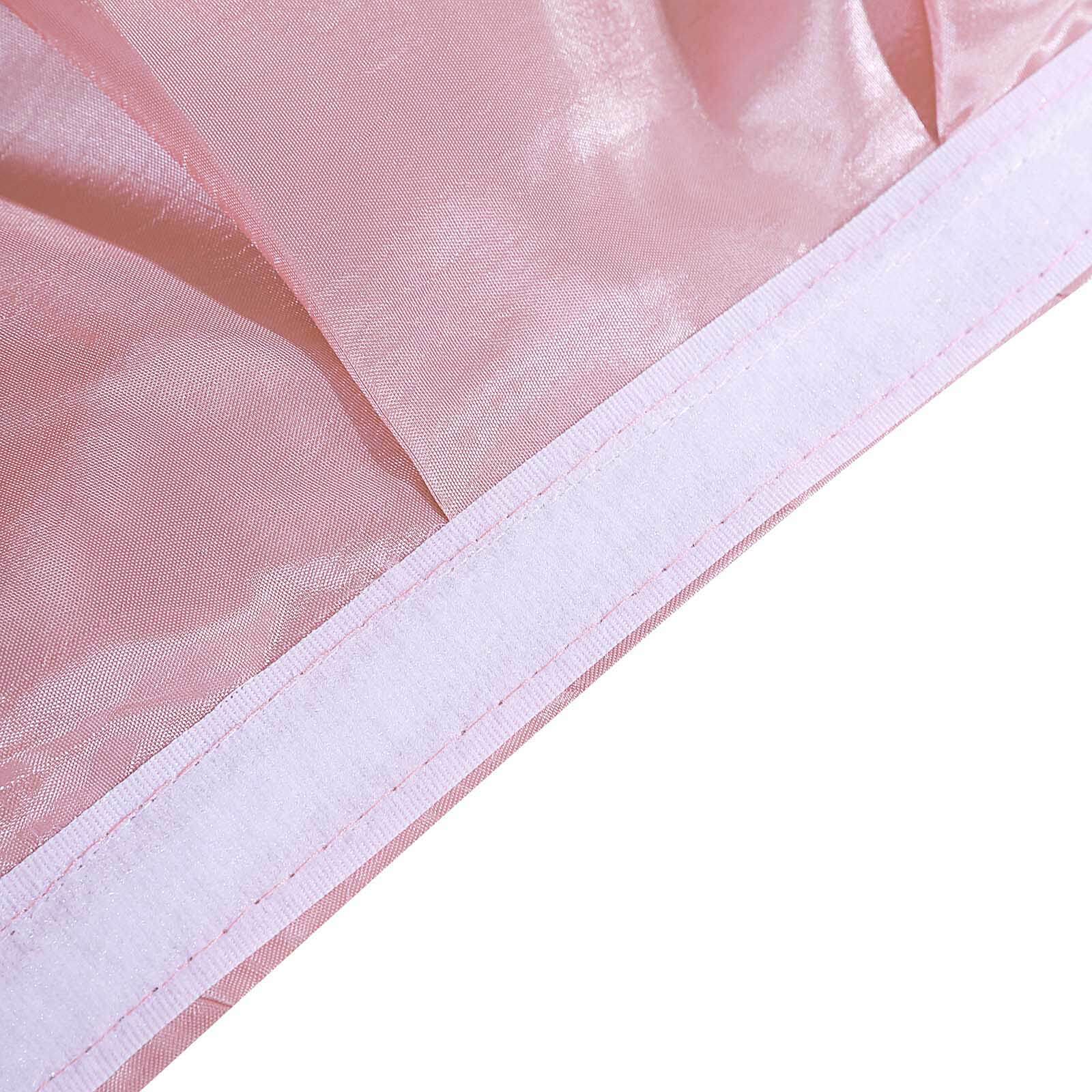 Taffeta 14ft Table Skirt Dusty Rose - Cascading Curly Willow Style Table Cover