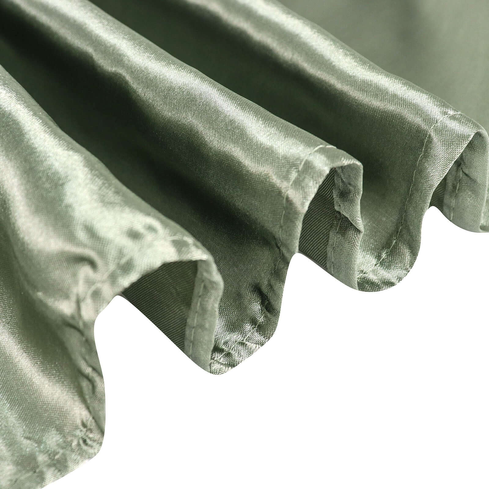 Satin Rectangular 60x102 Tablecloth Dusty Sage Green - Smooth and Lustrous Table Cover