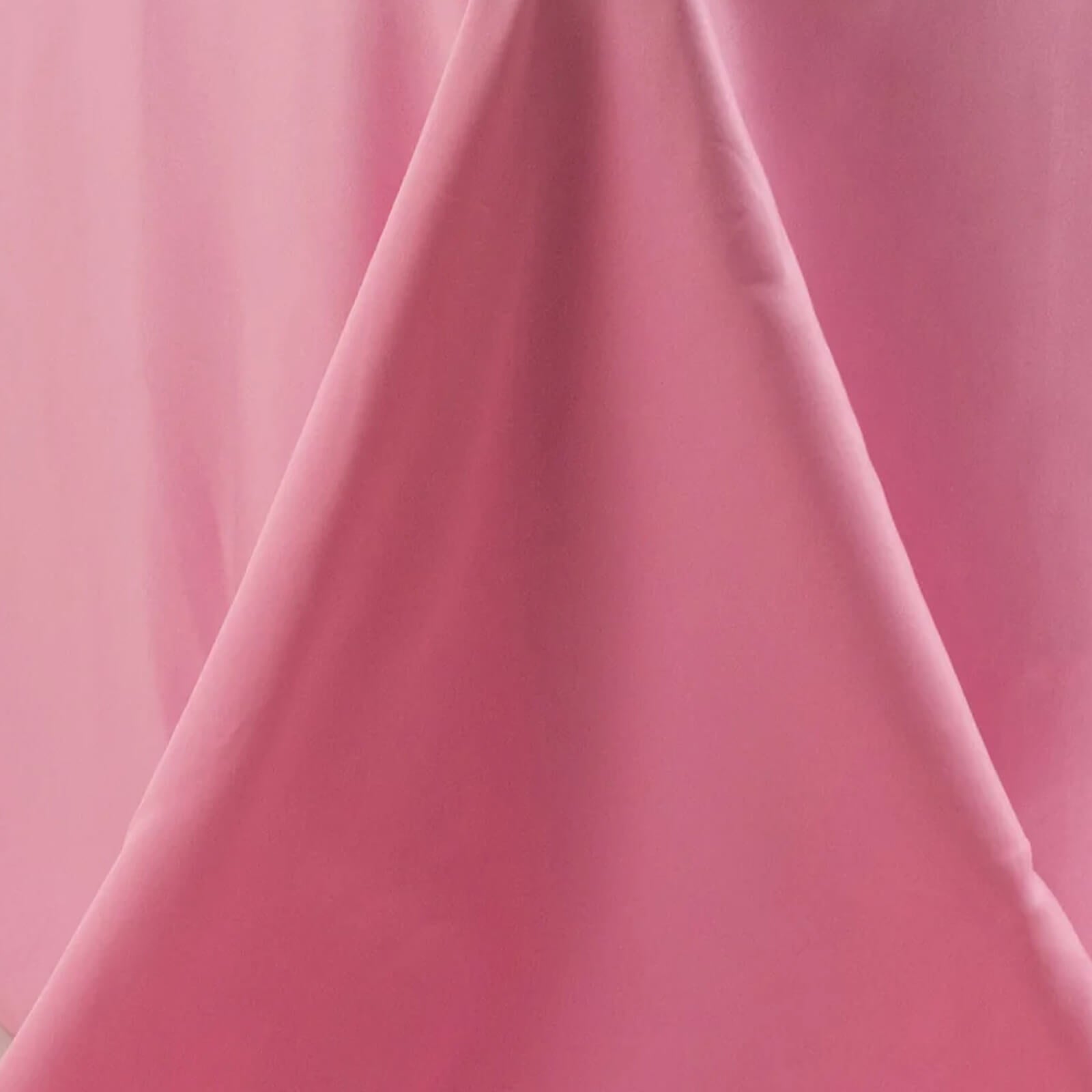 Premium Polyester 90x156 Rectangle Tablecloth Pink - Seamless 220GSM Stain-Resistant Table Cover