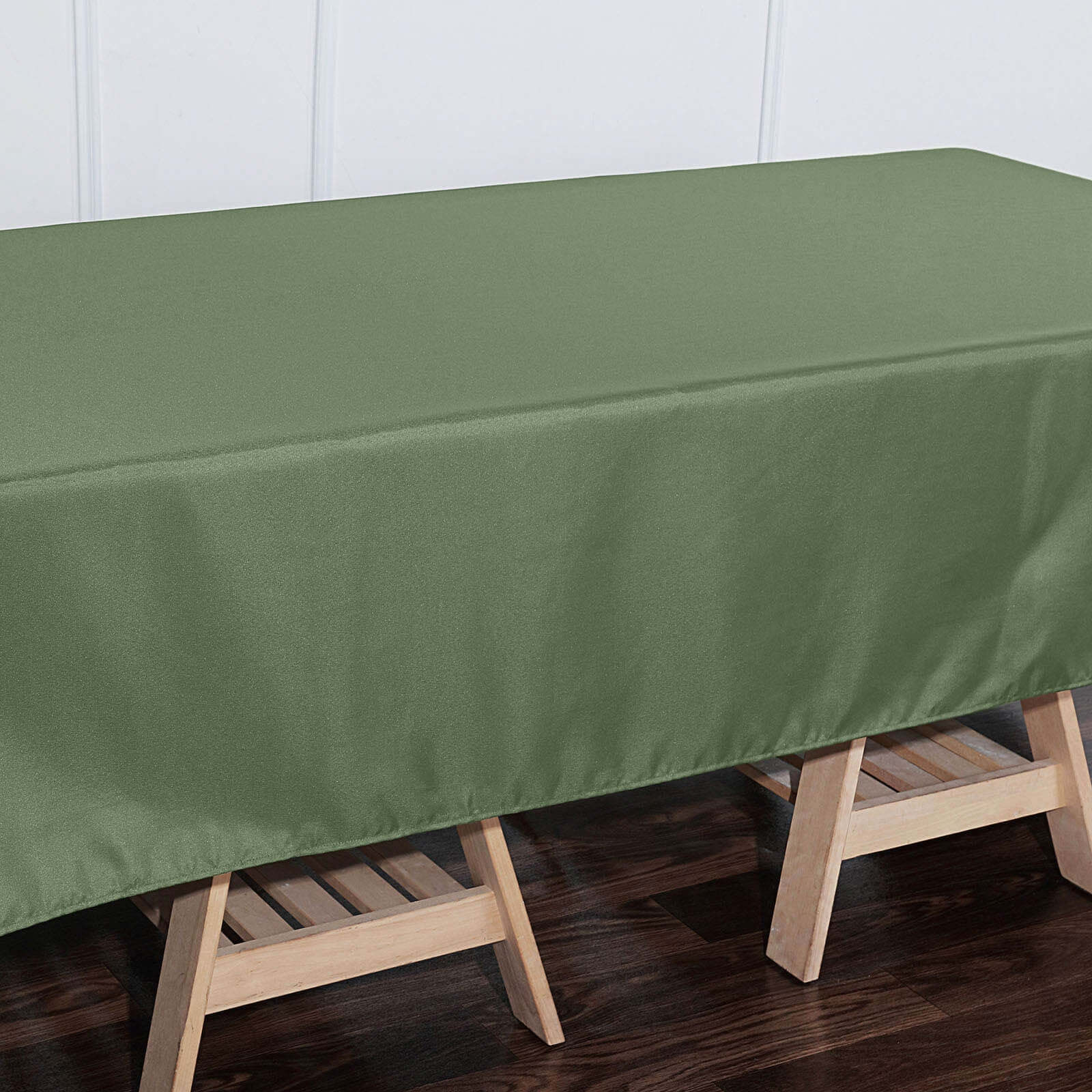 Polyester 60x126 Rectangle Tablecloth Olive Green - Wrinkle-Resistant Table Cover