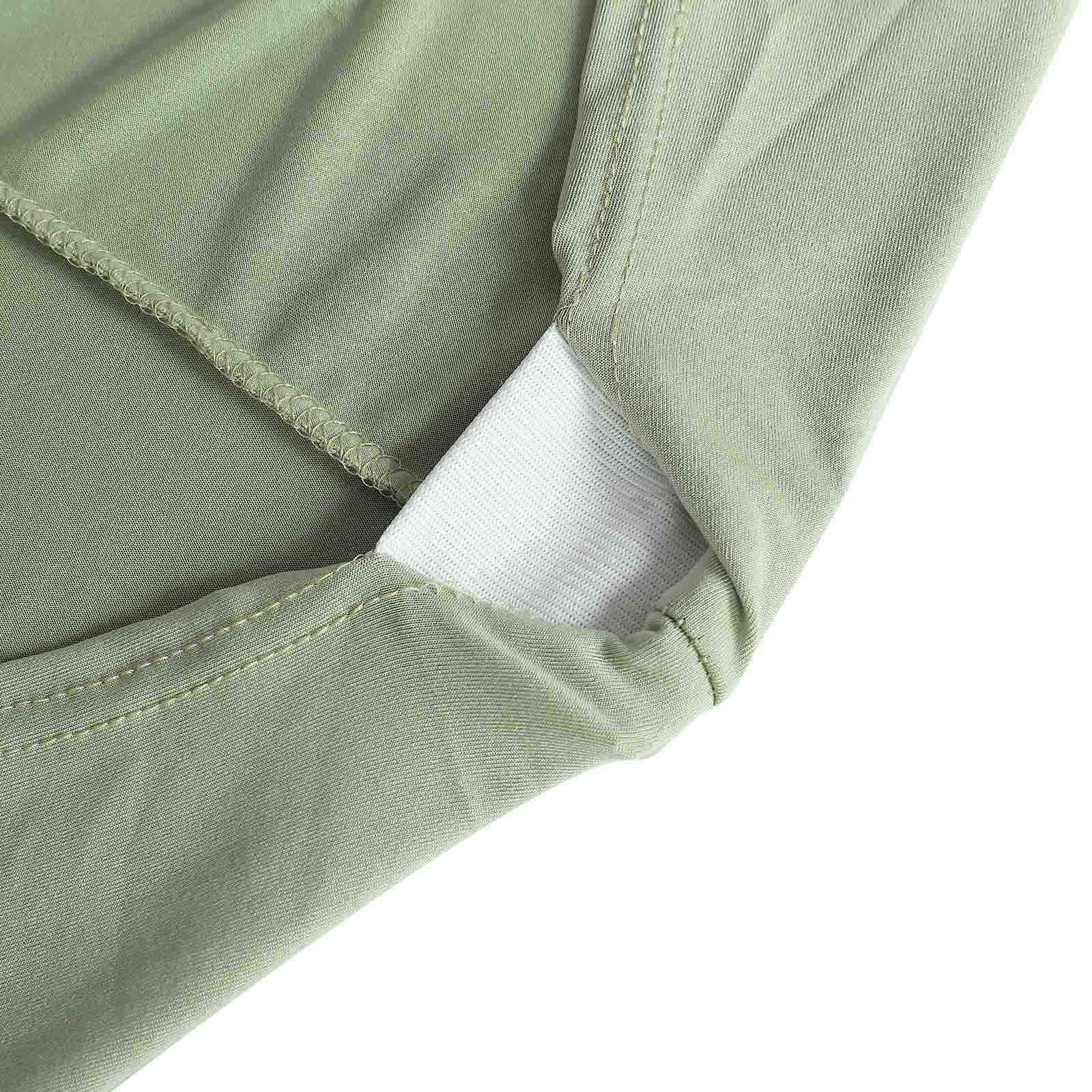 Stretch Spandex 6ft Rectangle Tablecloth Sage Green - Durable Form-Fitting Table Cover