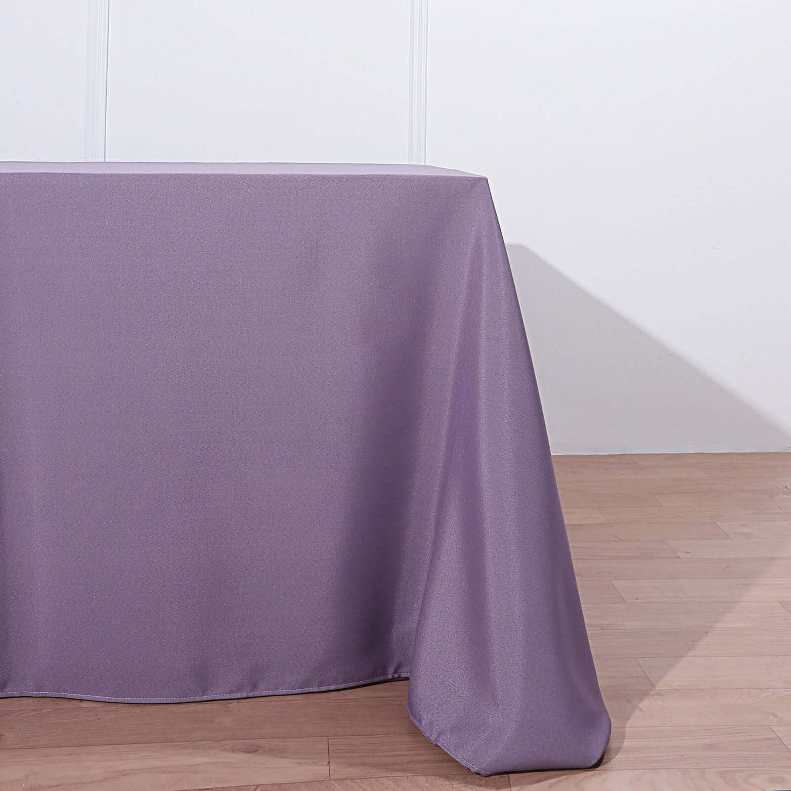 Polyester 90x156 Rectangle Tablecloth Violet Amethyst - Seamless Wrinkle-Resistant Table Cover