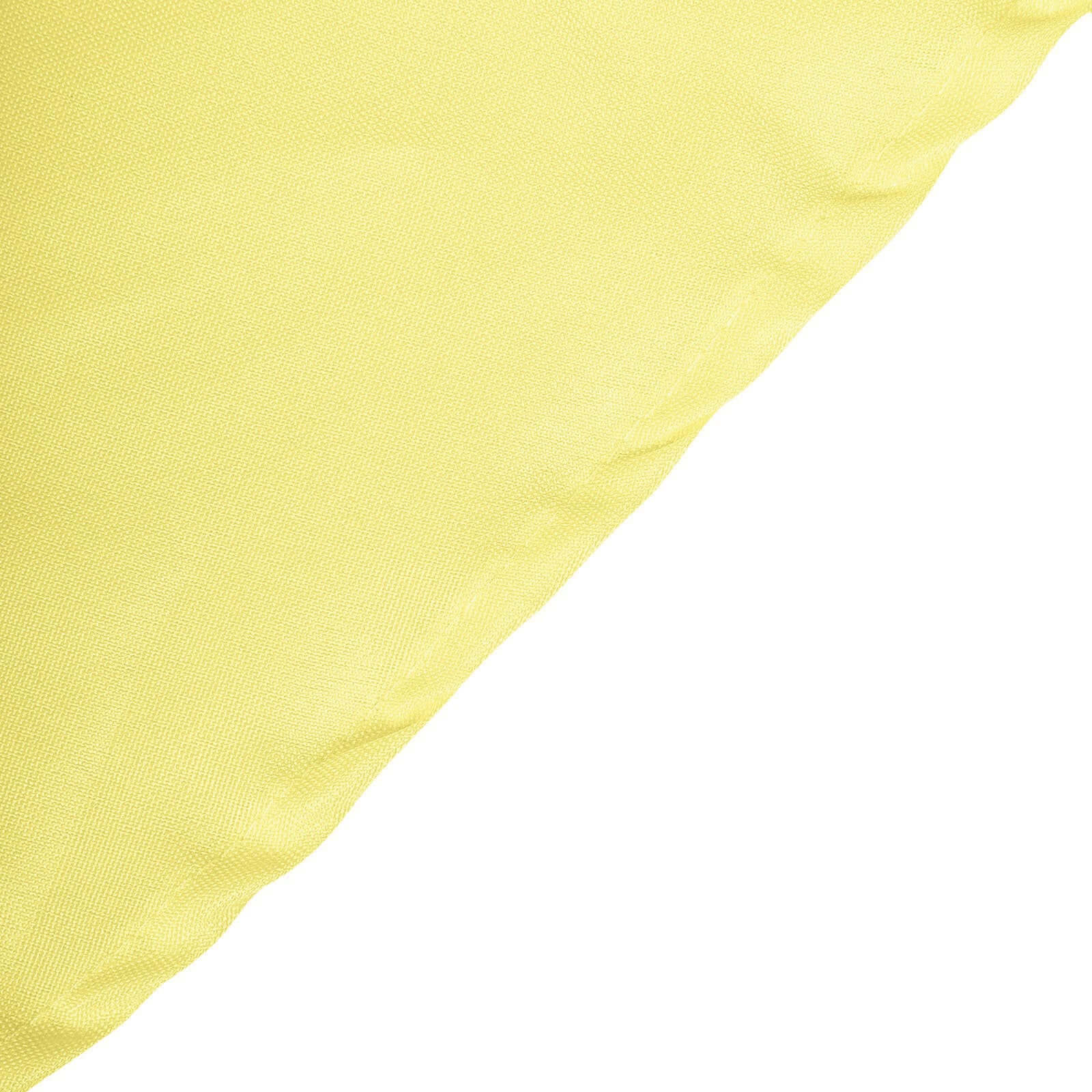 Polyester 90x156 Rectangle Tablecloth Yellow - Seamless Wrinkle-Resistant Table Cover