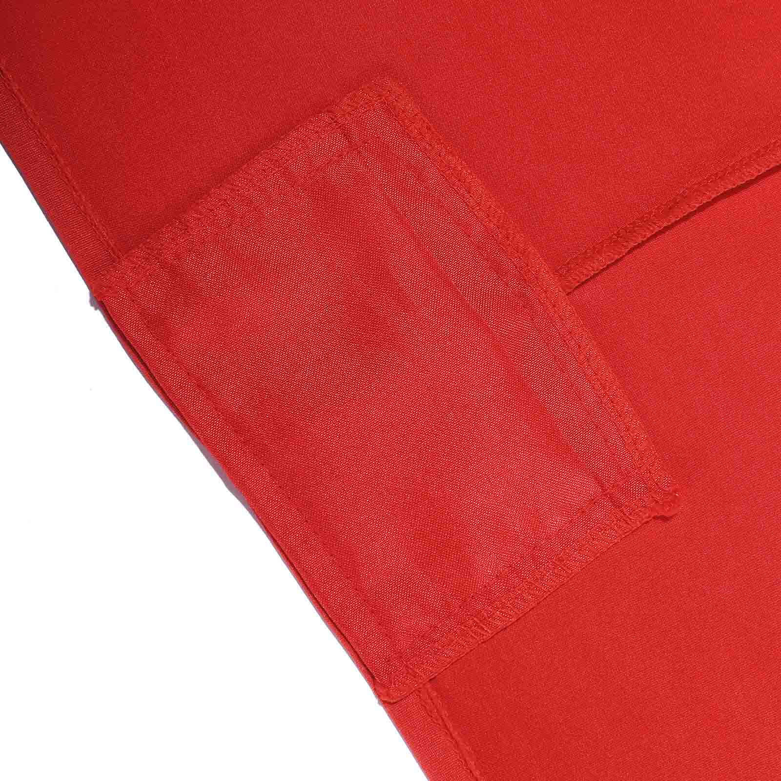 Stretch Spandex 96x30 Rectangle Table Cover Red - Durable Form-Fitting Tablecloth