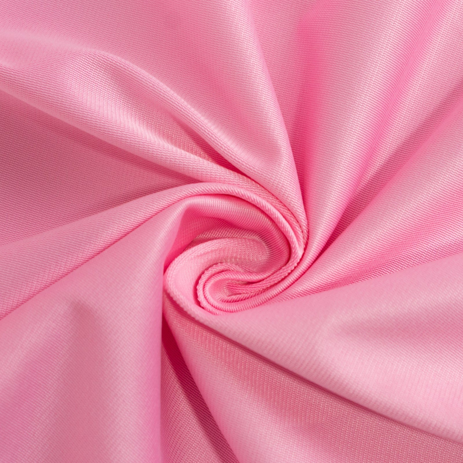 Premium Scuba Round 120 Tablecloth Pink - Wrinkle Free & Stain Resistant Seamless Table Cover