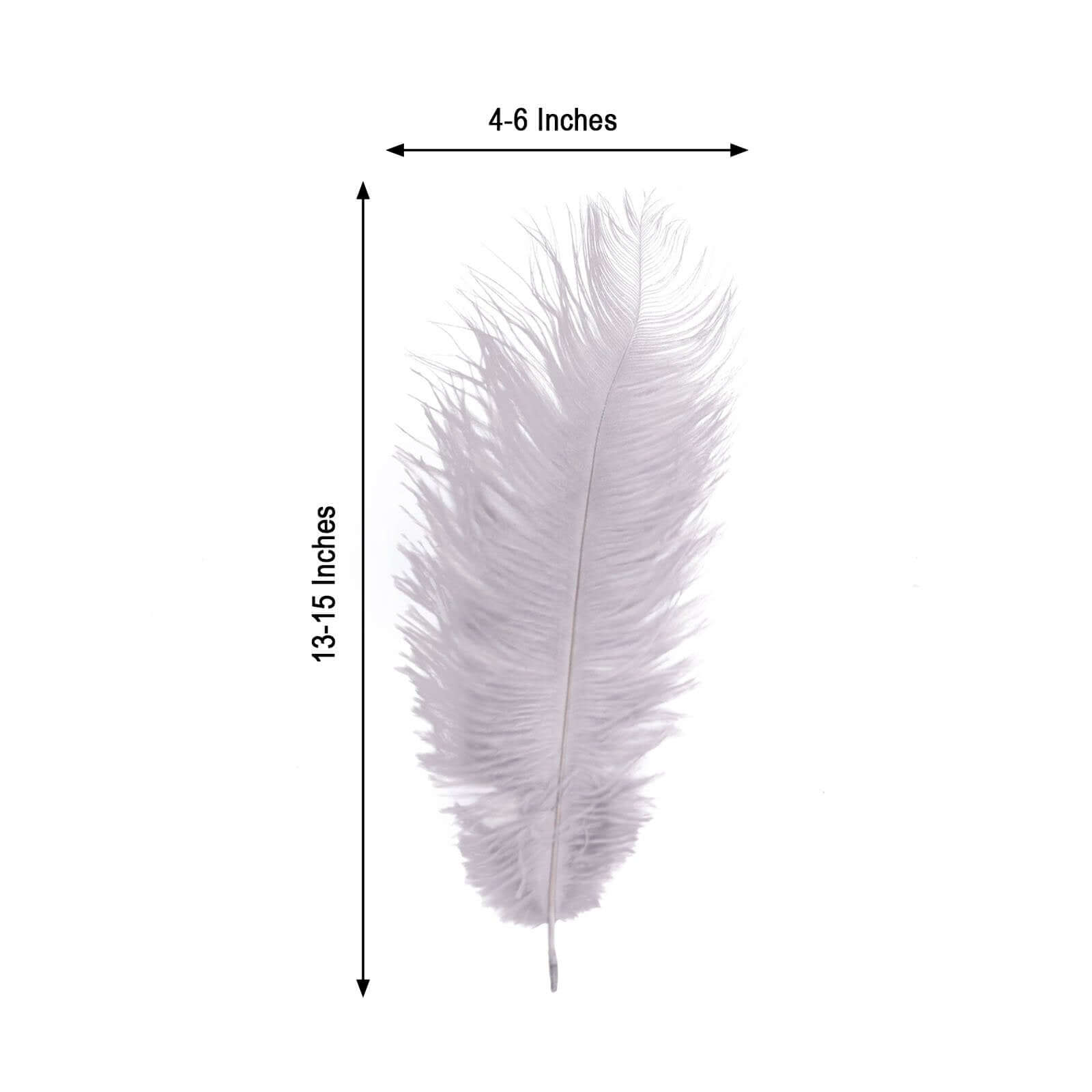 12 Pack 13-15 Violet Amethyst Natural Plume Real Ostrich Feathers, DIY Centerpiece Fillers