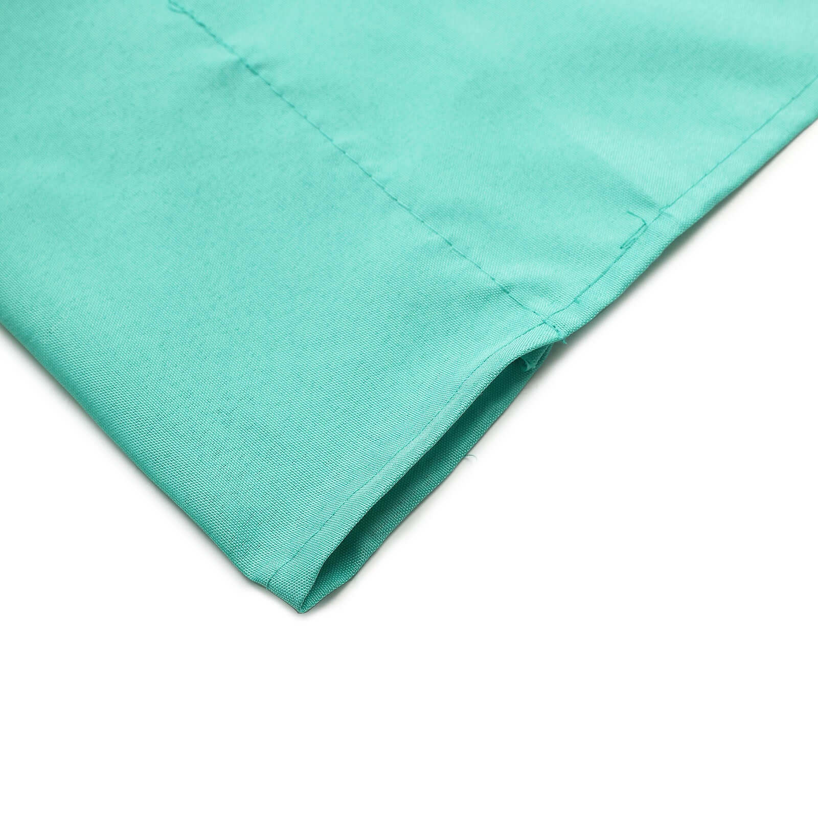 2 Pack Turquoise Polyester Event Curtain Drapes, 10ftx8ft Backdrop Event Panels With Rod Pockets 130 GSM