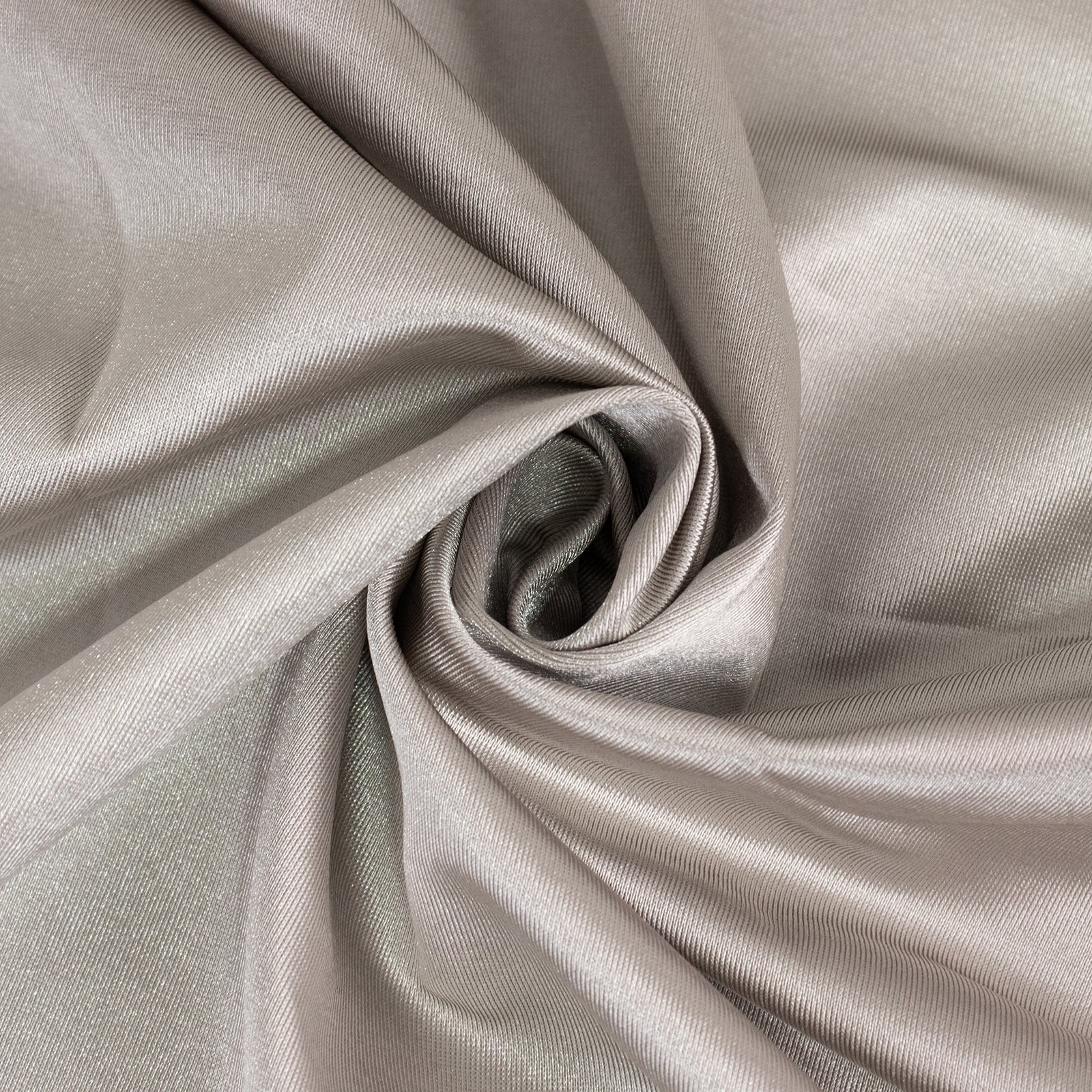 Premium Scuba Round 108 Tablecloth Shimmering Silver - Wrinkle Free & Stain Resistant Table Cover