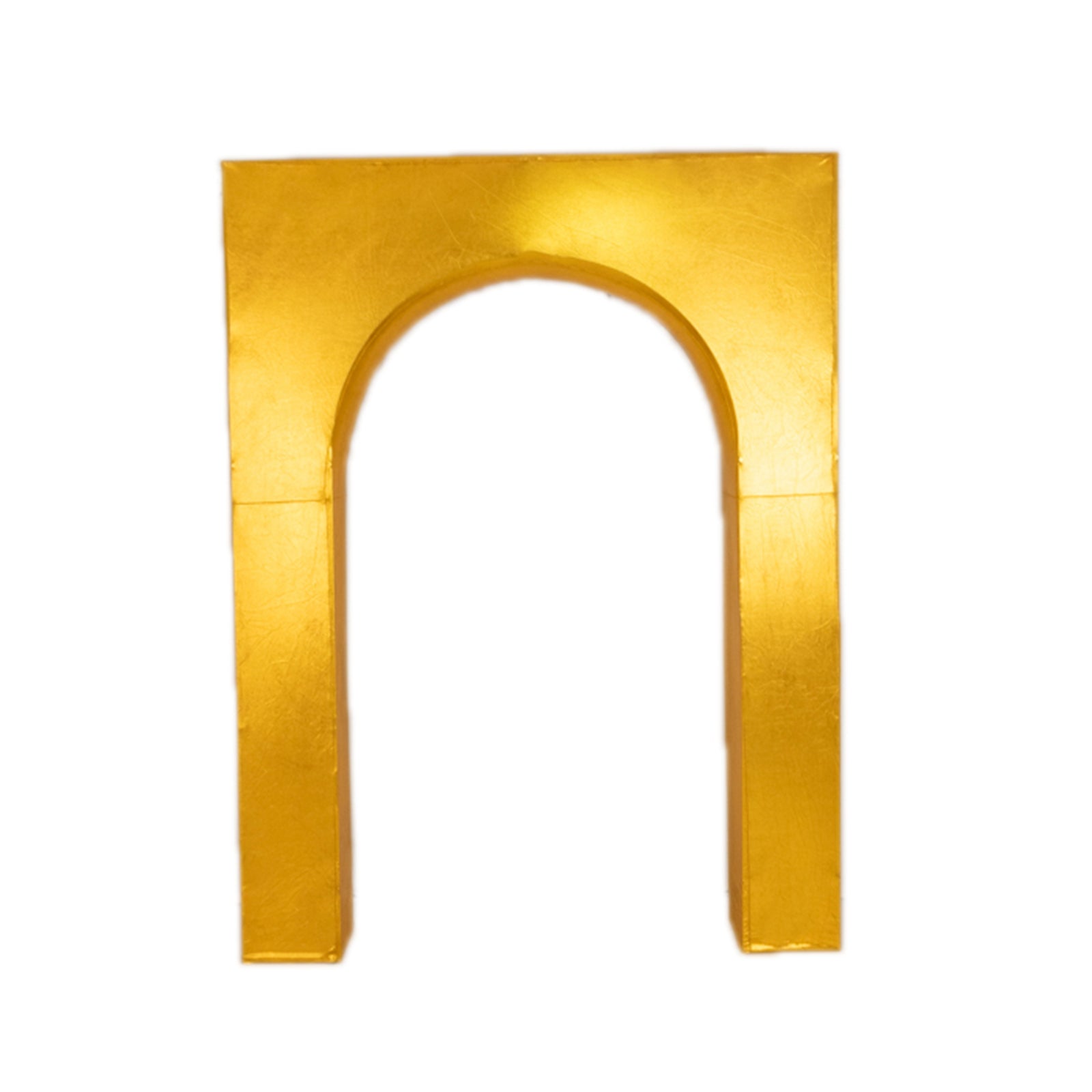 7ft Gold Metallic Spandex Backdrop Stand Cover for Arc de Triomphe Stand, Stretch Fitted Floral Balloon Frame Wedding Arch Cover