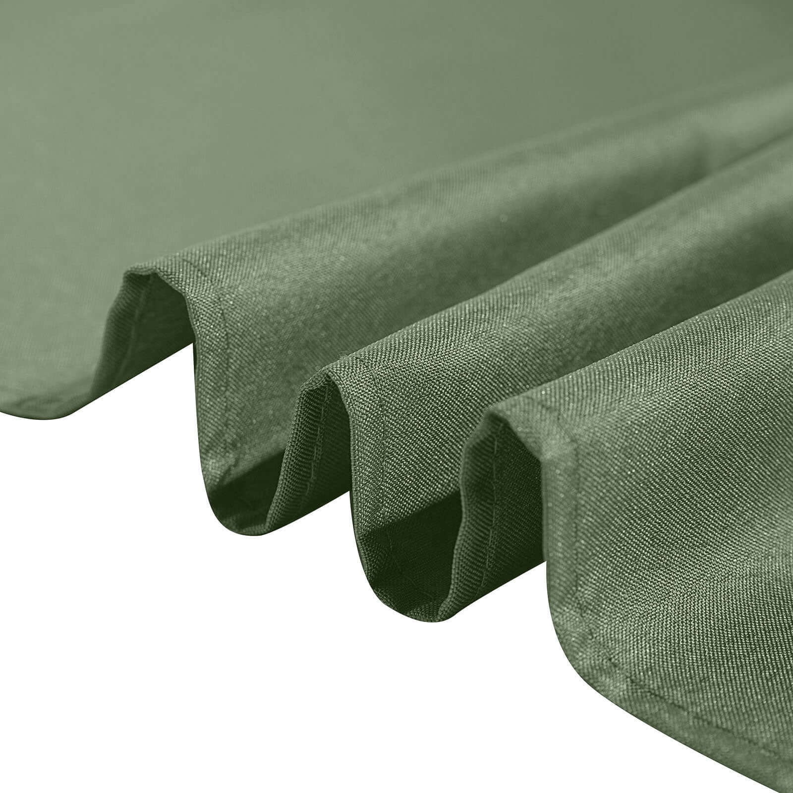 Polyester 90x156 Rectangle Tablecloth Olive Green - Seamless Wrinkle-Resistant Table Cover